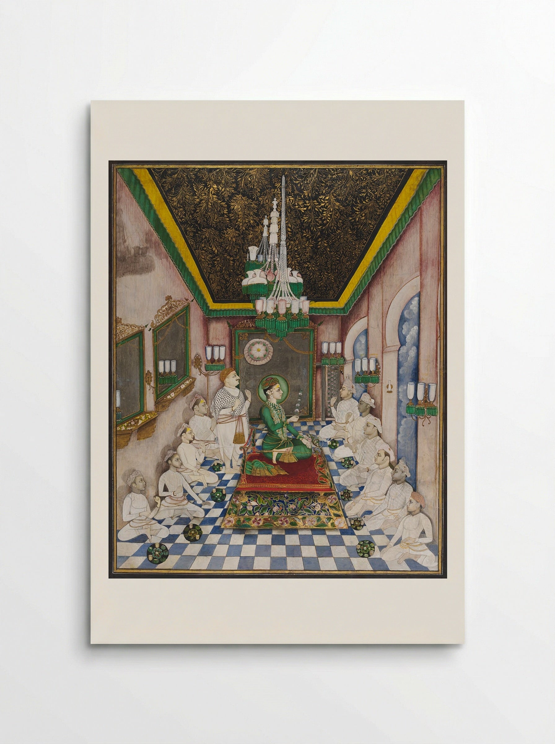 The Young Maharaja of Indore in Durbar - Unknown Artist - Poster