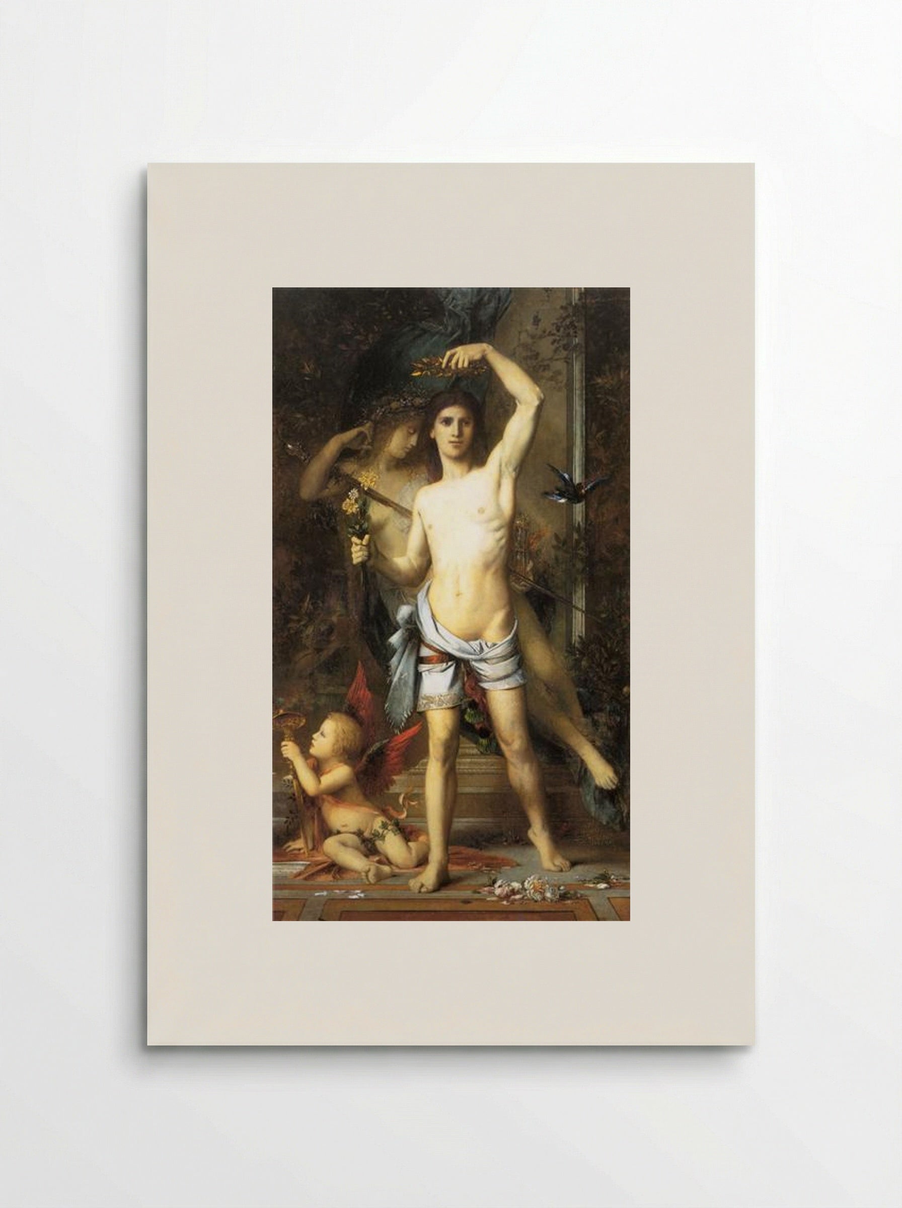 The Young Man and Death - Gustave Moreau - Poster