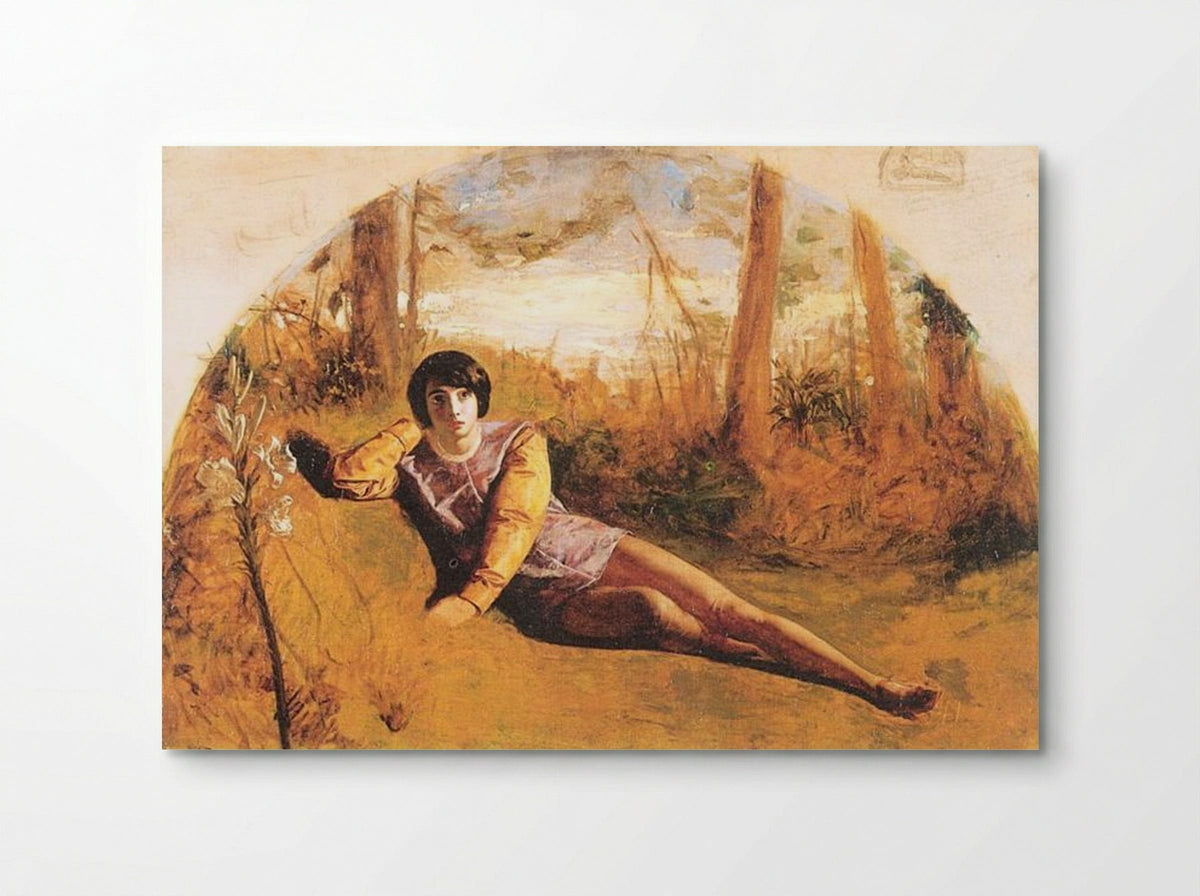 The Young Poet - Arthur Hughes - Poster