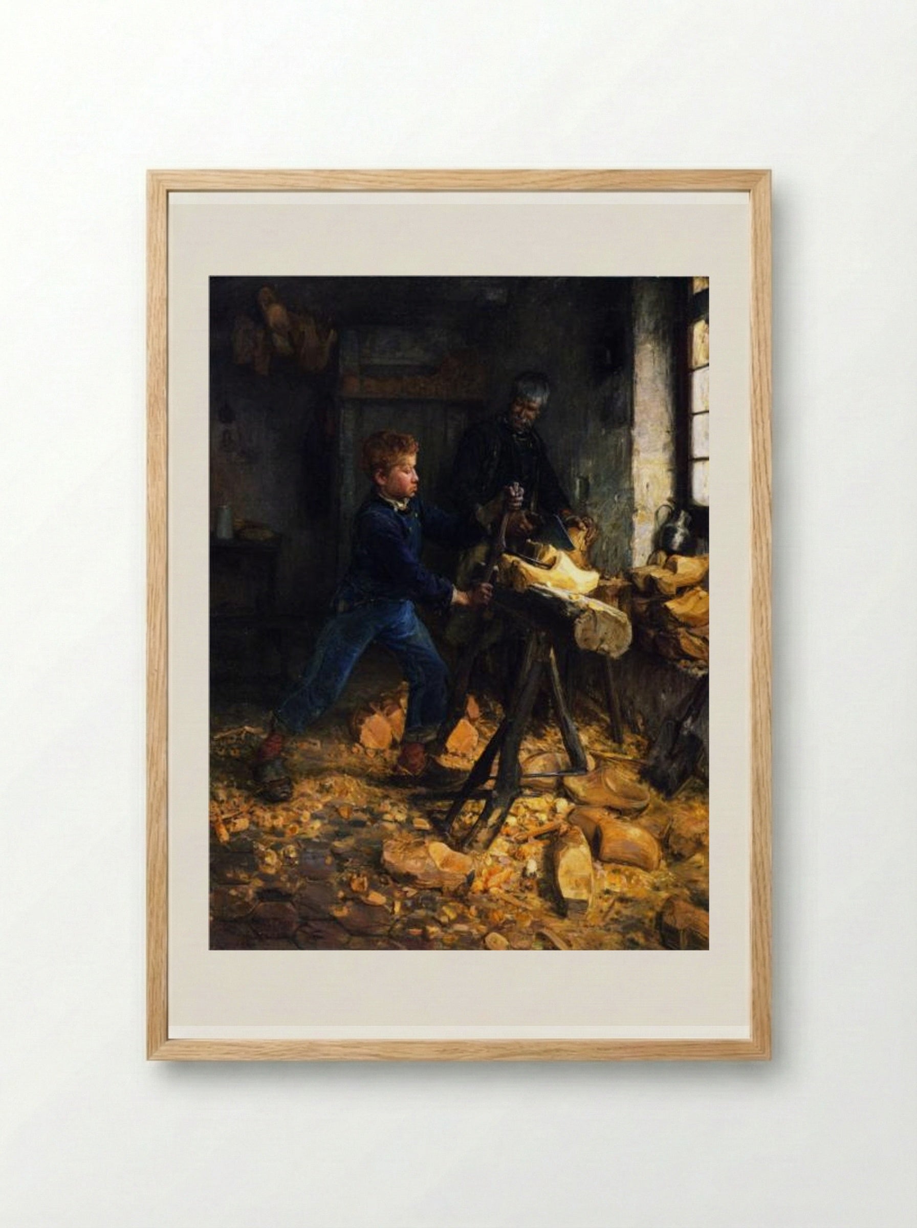 The Young Sabot Maker - Henry Ossawa Tanner - Framed Print Wood