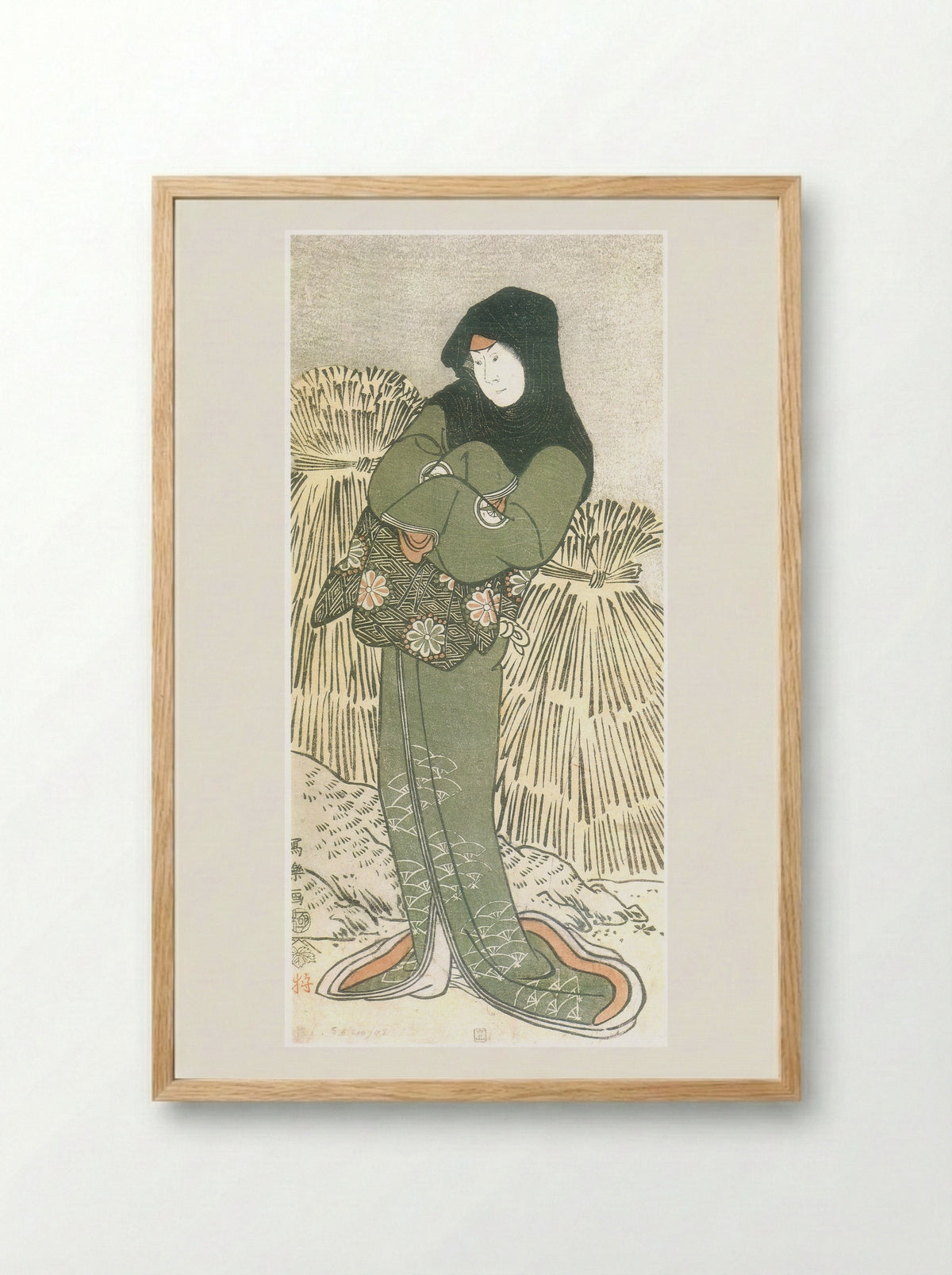 The actor Iwai Hanshiro IV as Otoma - Tōshūsai Sharaku - Framed Print Wood