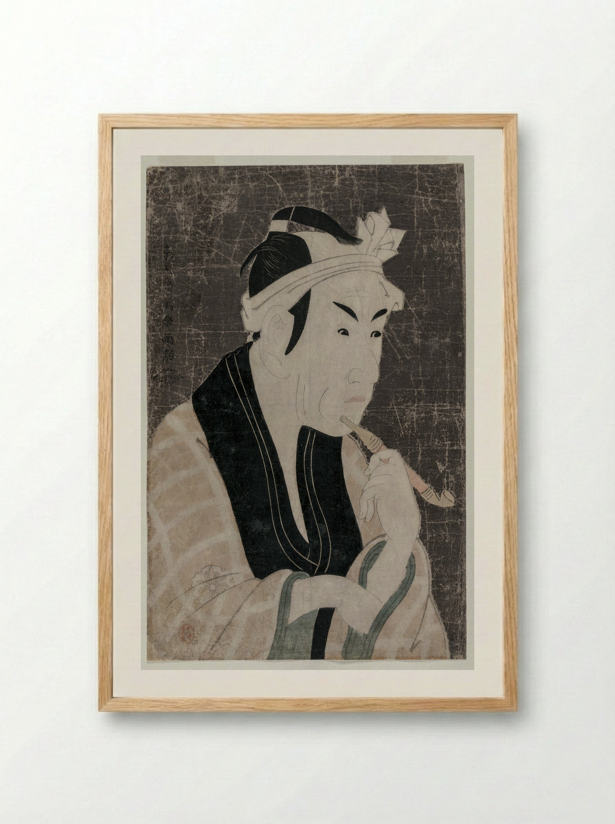 The actor Matsumoto Koshirō IV as Gorobē - Tōshūsai Sharaku - Framed Print Wood
