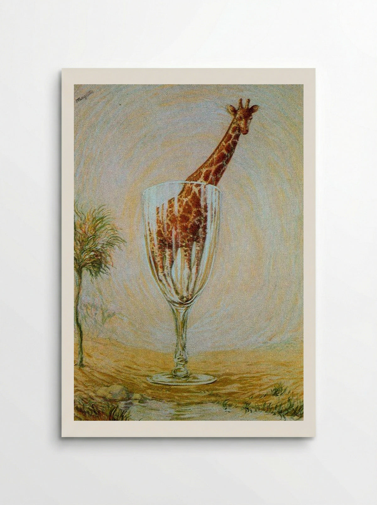 The cut-glass bath - René Magritte - Poster