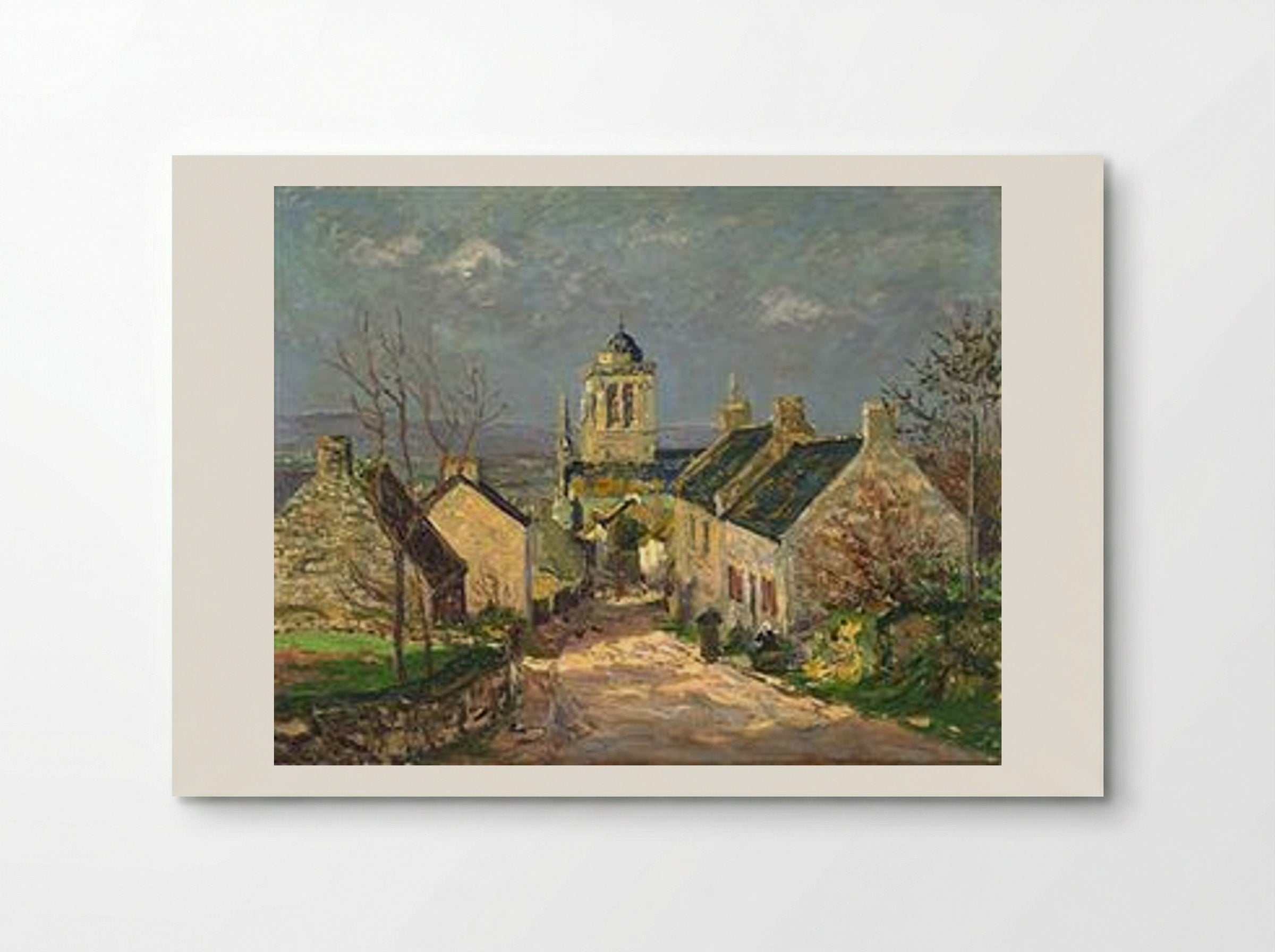 The descending street at Locronan - Maxime Maufra - Poster