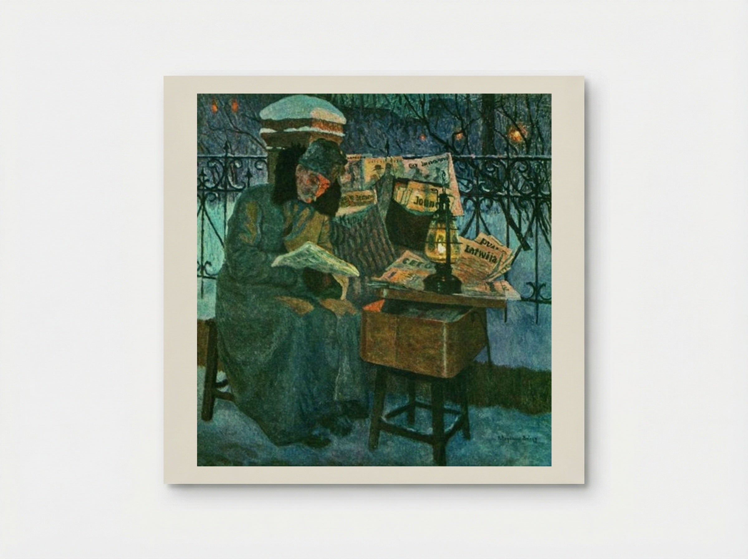 The former Defender of the Homeland - Nikolay Bogdanov-Belsky - Poster