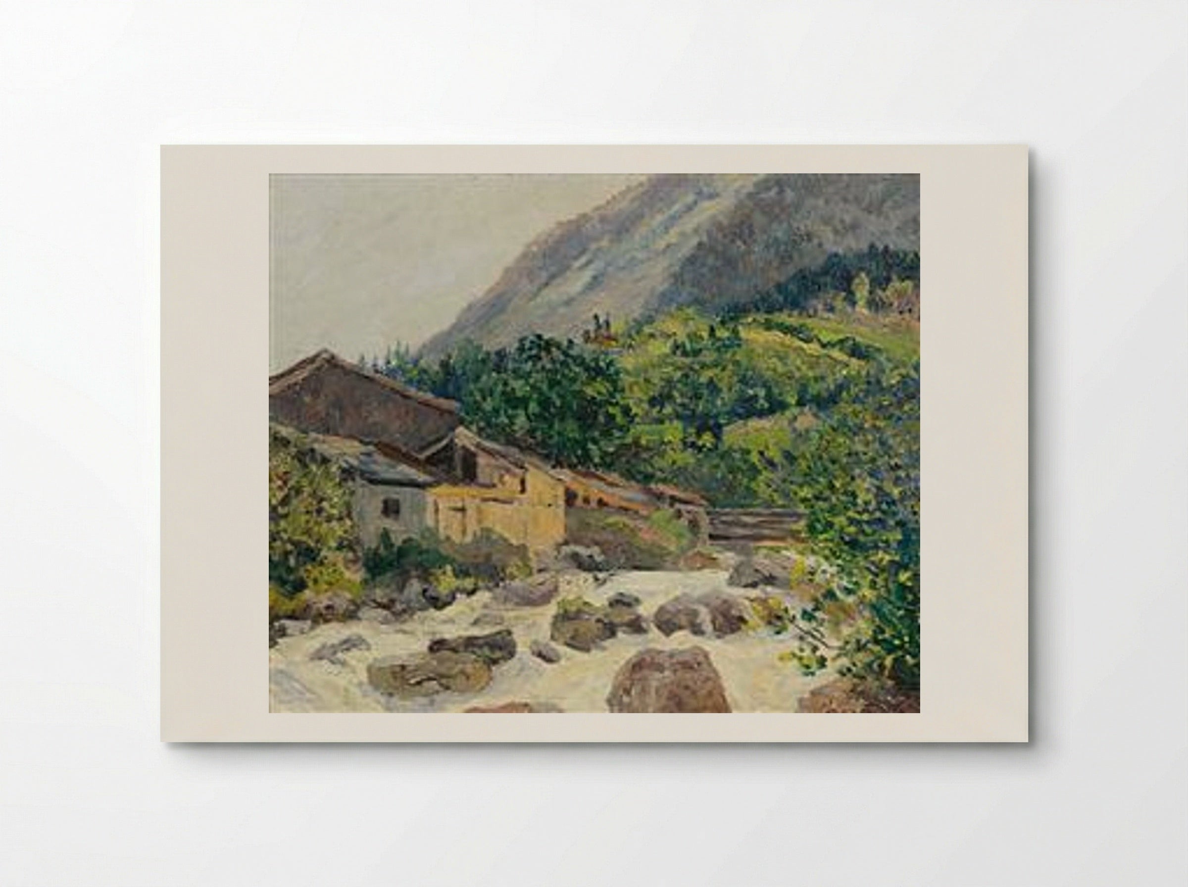 The village on the river, Bozel - Maxime Maufra - Poster
