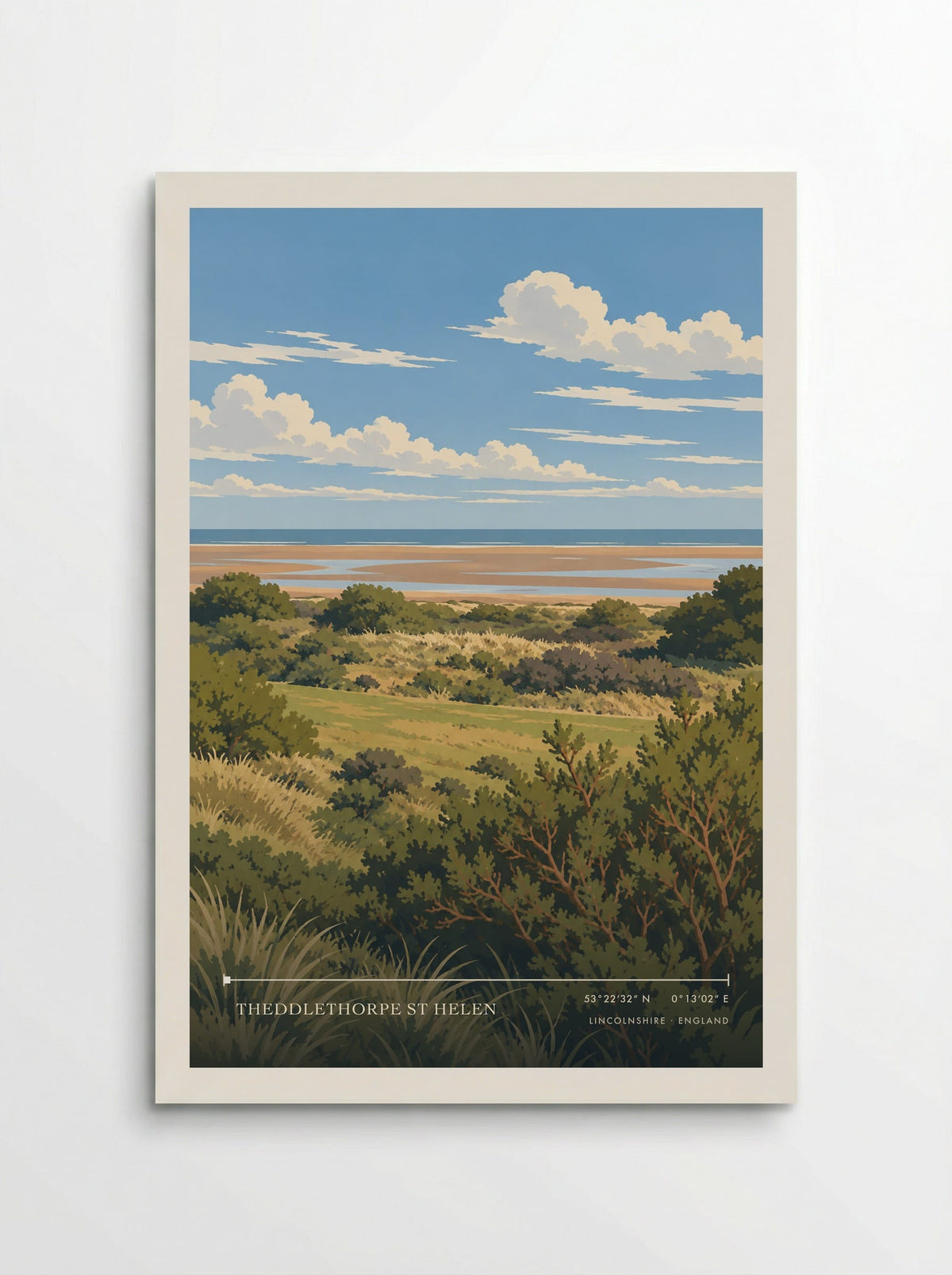 Theddlethorpe St Helen, Lincolnshire | Travel Poster - Poster