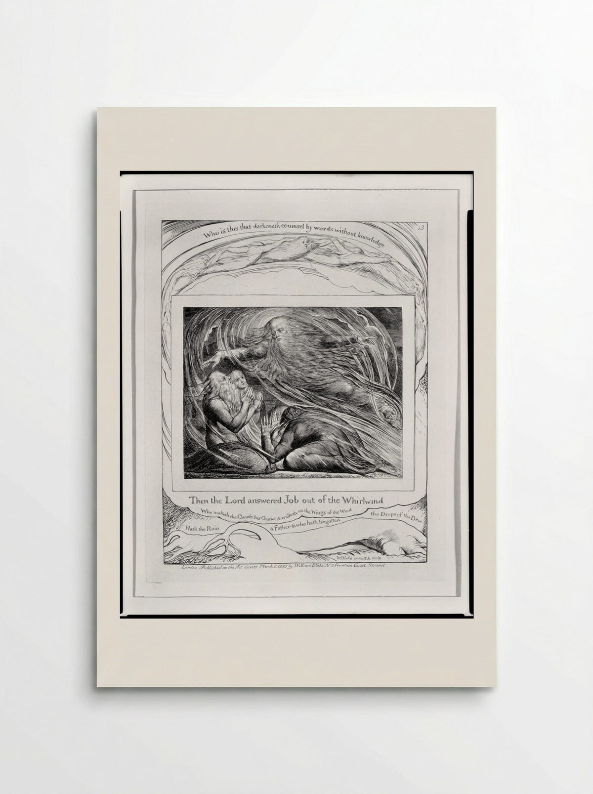Then the Lord answered Job out of the whirlwind - William Blake - Poster