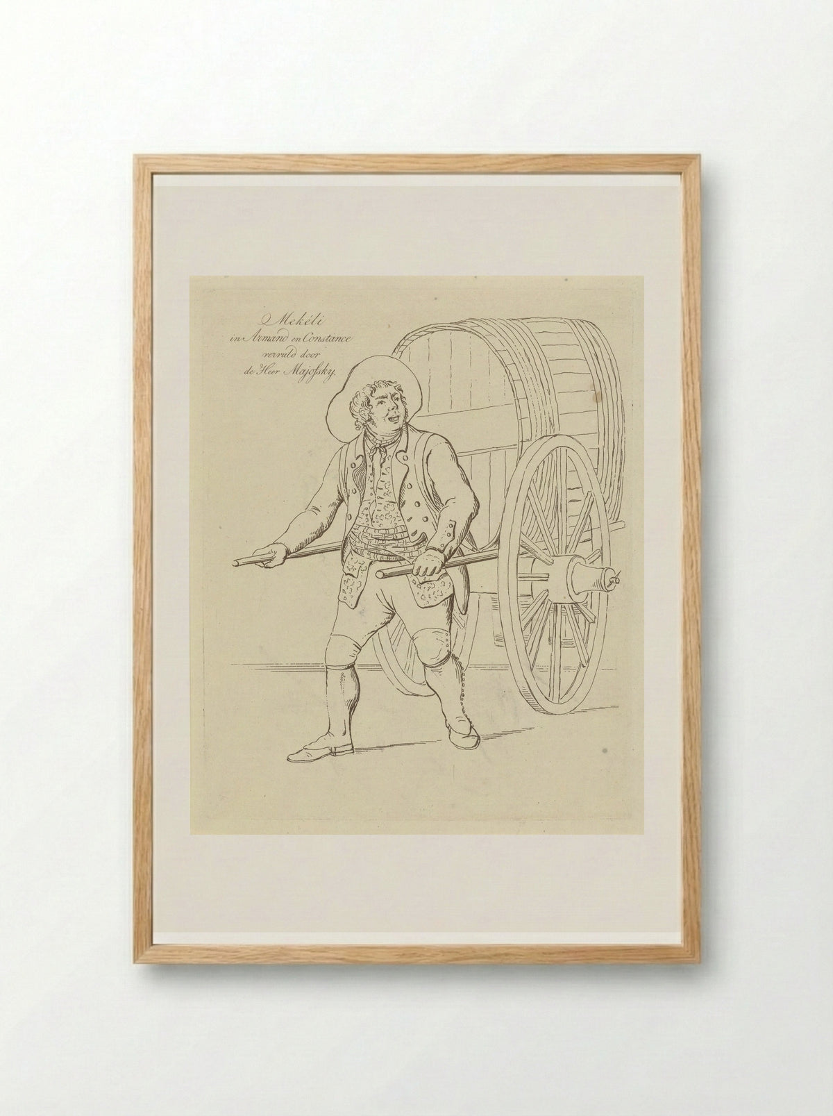Theo Majofski in the role of Mekéli - Johannes Jelgerhuis - Framed Print Wood
