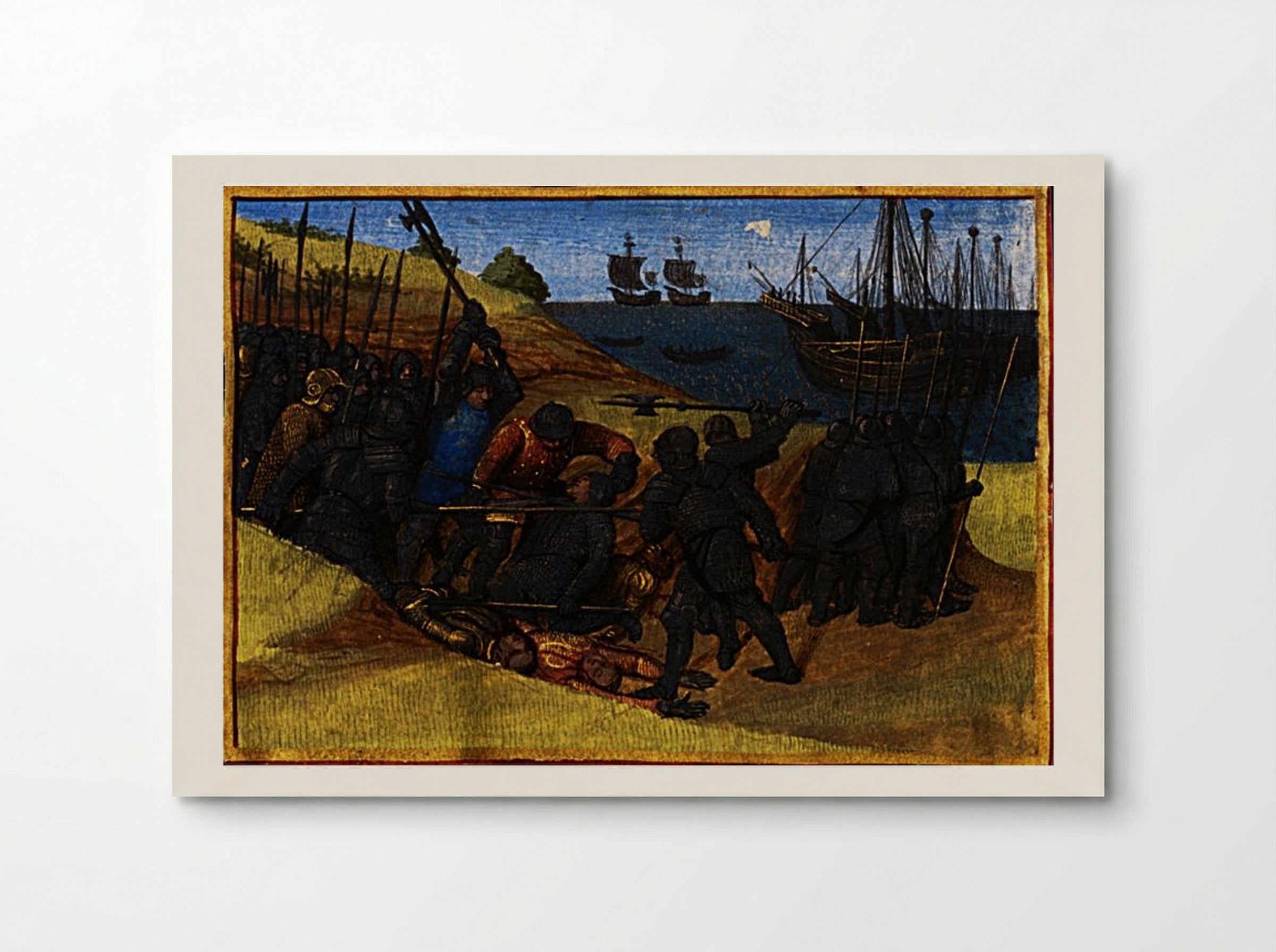 Theodoric's Victory over the Danes - Jean Fouquet - Poster