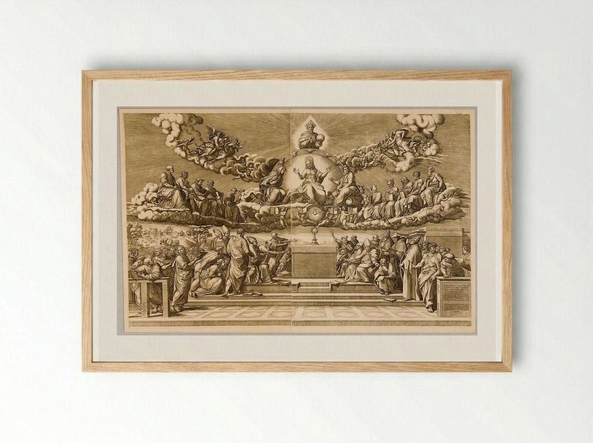 Theology - Giorgio Ghisi - Framed Print Wood