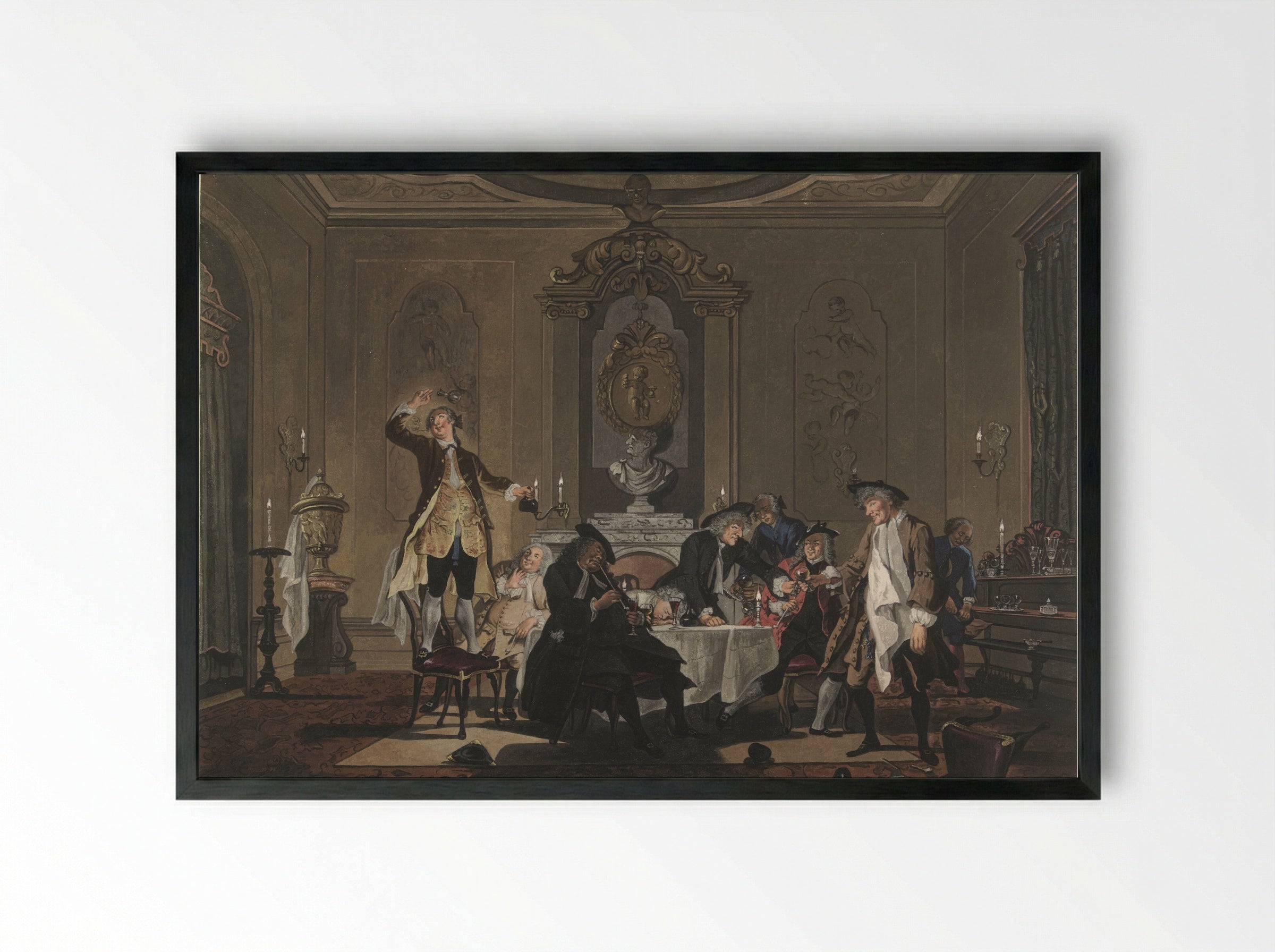 There Was a Commotion in the House - Sara Troost - Framed Print Black