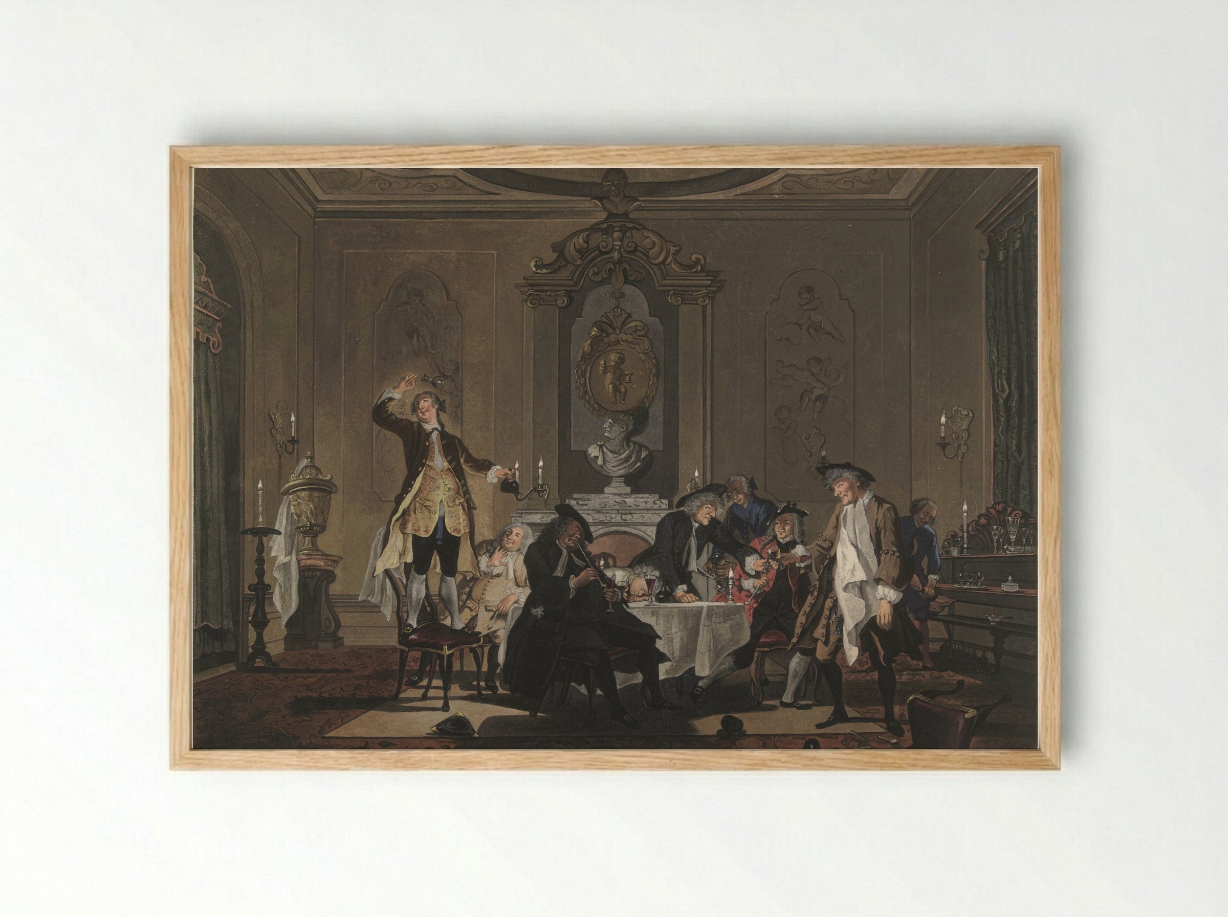 There Was a Commotion in the House - Sara Troost - Framed Print Wood
