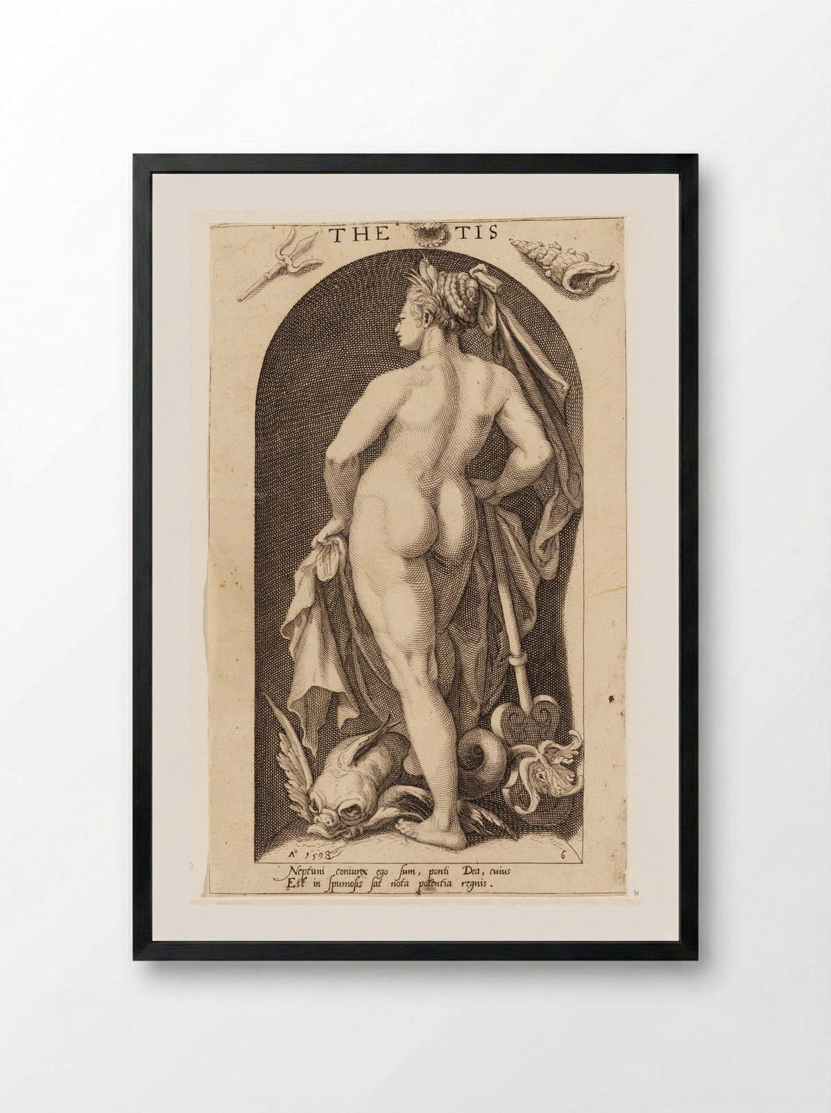 Thetis - Nicolaas Braeu - Framed Print Black