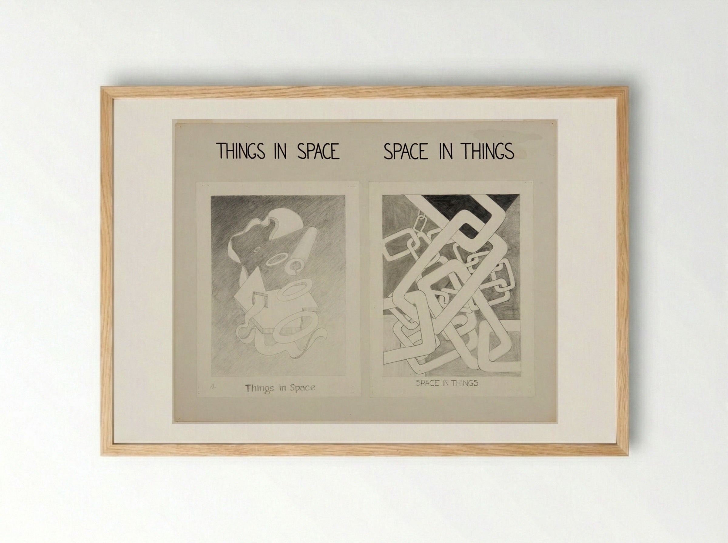 Things in Space/Space in Things - Fine Art Print - Framed Print Wood