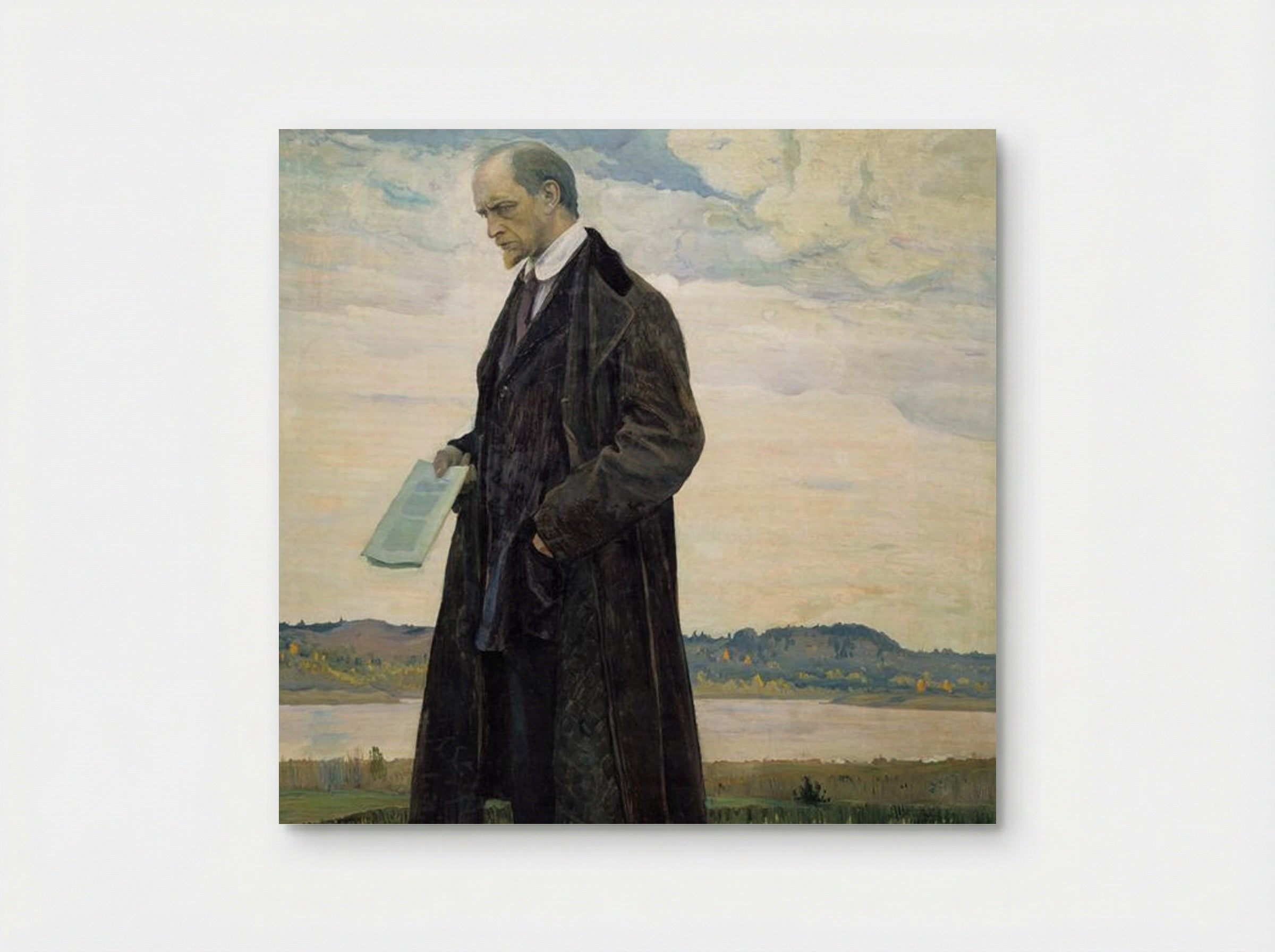 Thinker (Portrait of philosopher Ivan Ilyin) - Mikhail Nesterov - Poster