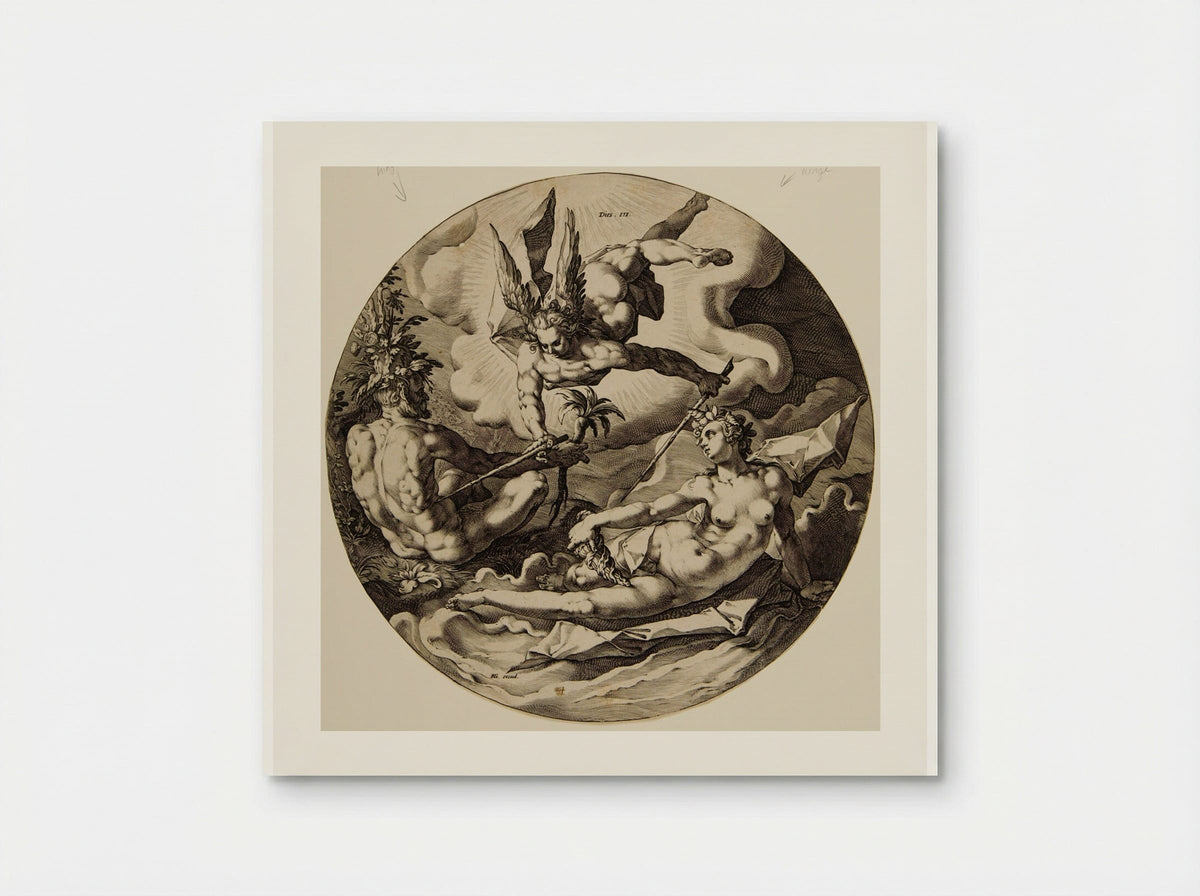 Third Day: The Separation of Land and Sea - Jan Harmensz. Muller - Poster
