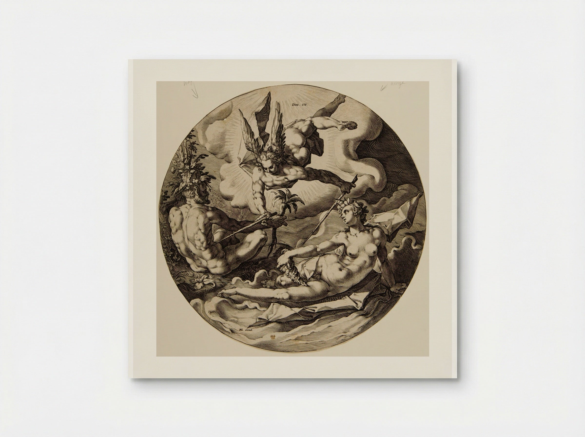 Third Day: The Separation of Land and Sea - Jan Harmensz. Muller - Poster