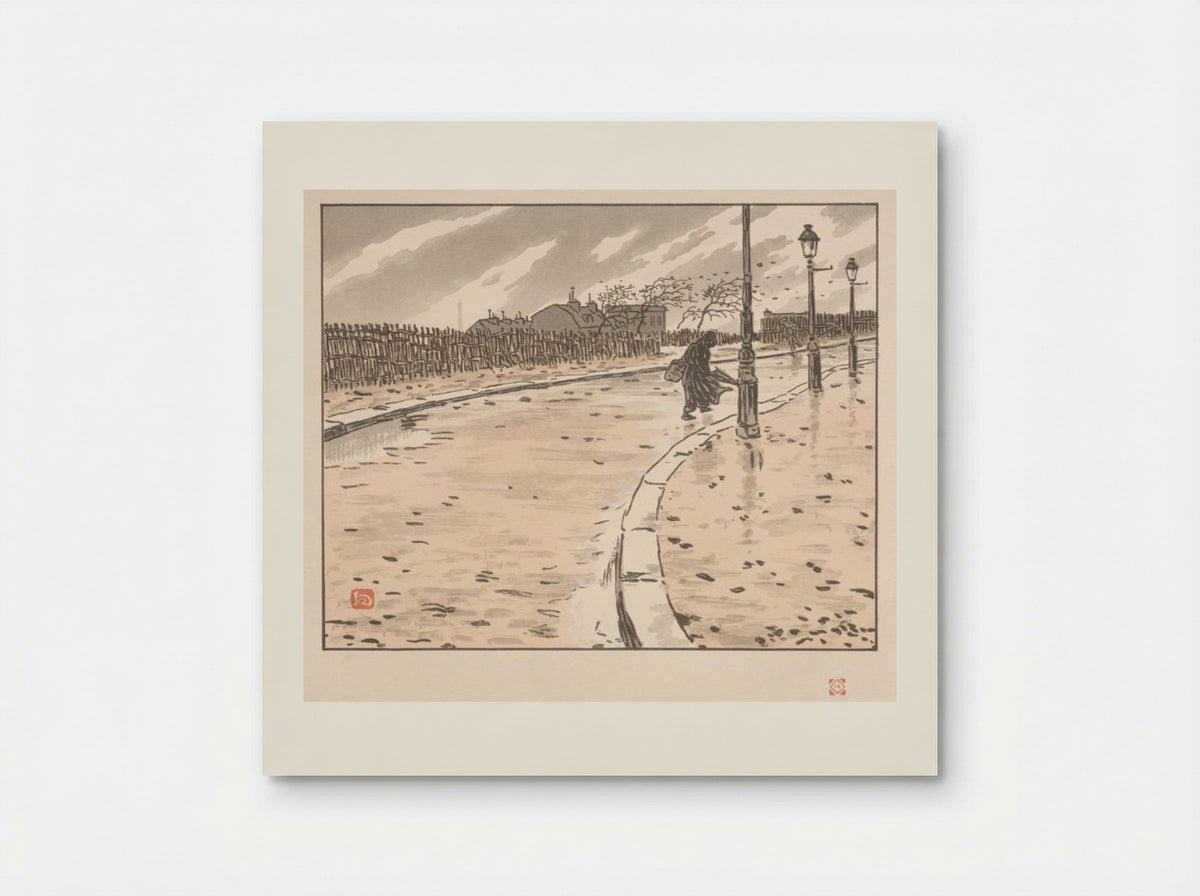 Thirty-Six Views of the Eiffel Tower: From Lamarck Street - Henri Rivière - Poster