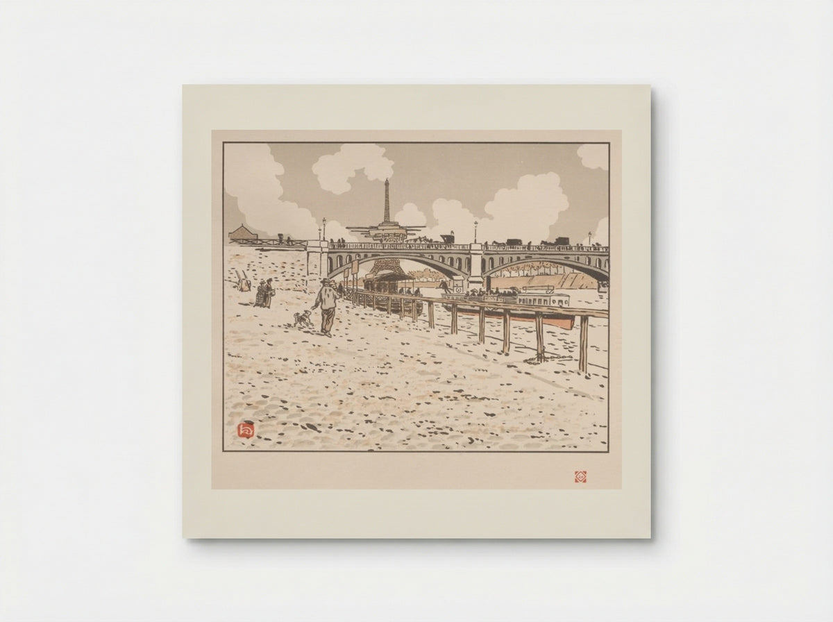 Thirty-Six Views of the Eiffel Tower: From the Grenelle Bridge - Henri Rivière - Poster