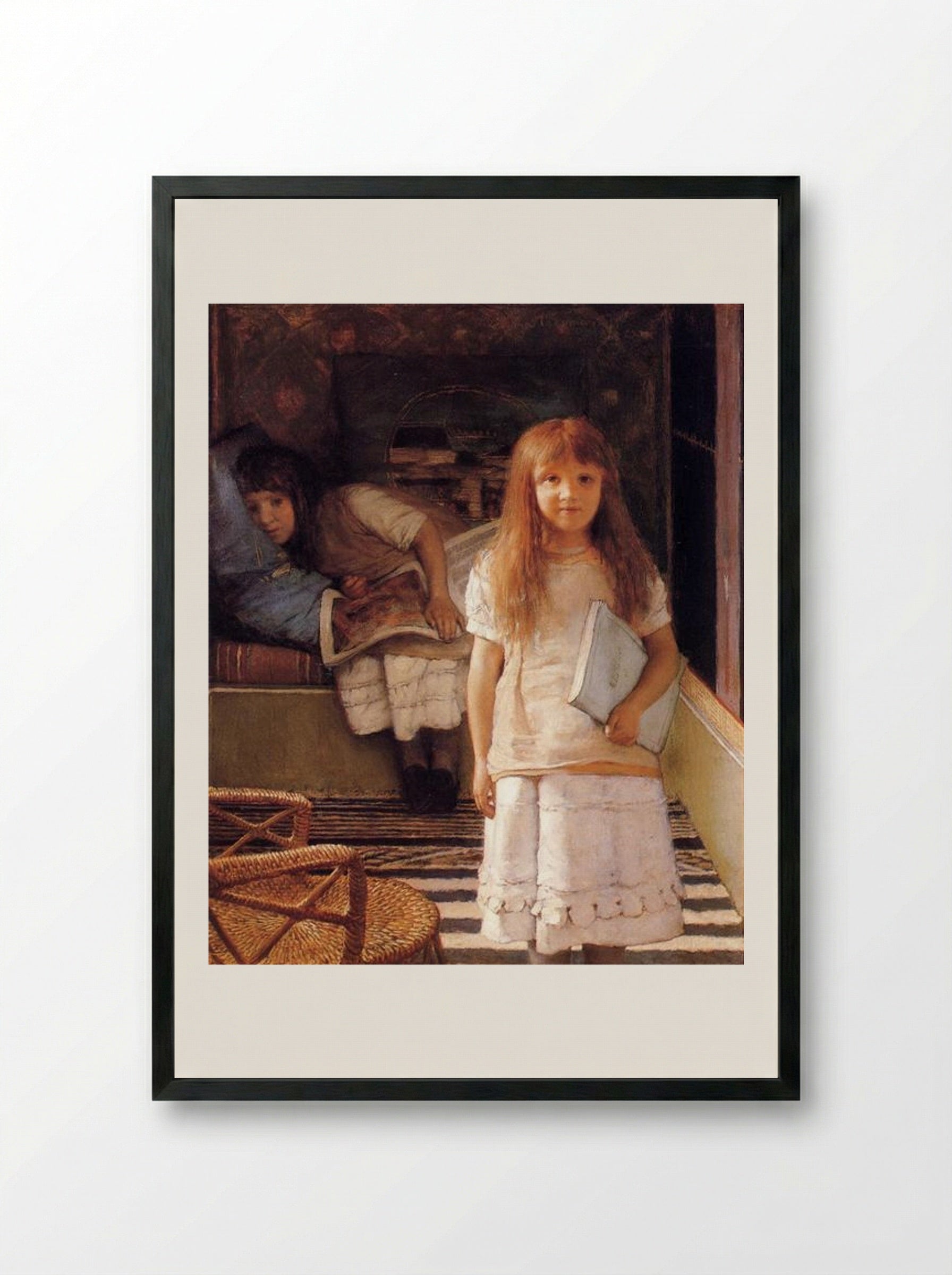 This is our Corner - Sir Lawrence Alma-Tadema - Framed Print Black
