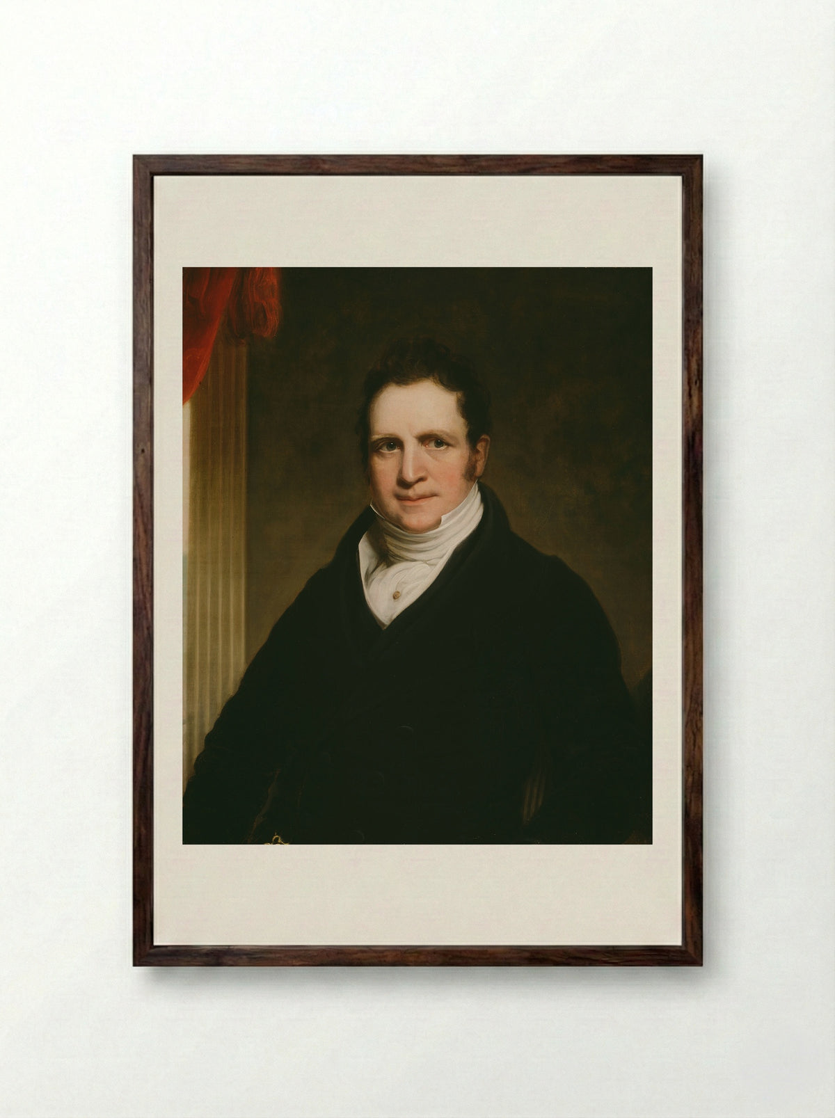Thomas Abthorpe Cooper - Chester Harding - Framed Print Dark Wood