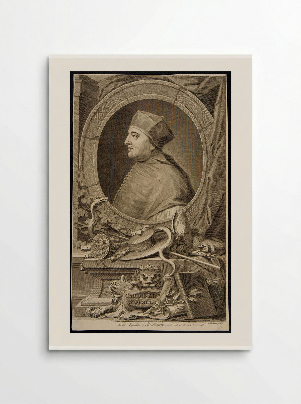 Thomas, Cardinal Wolsey - Jacobus Houbraken - Poster