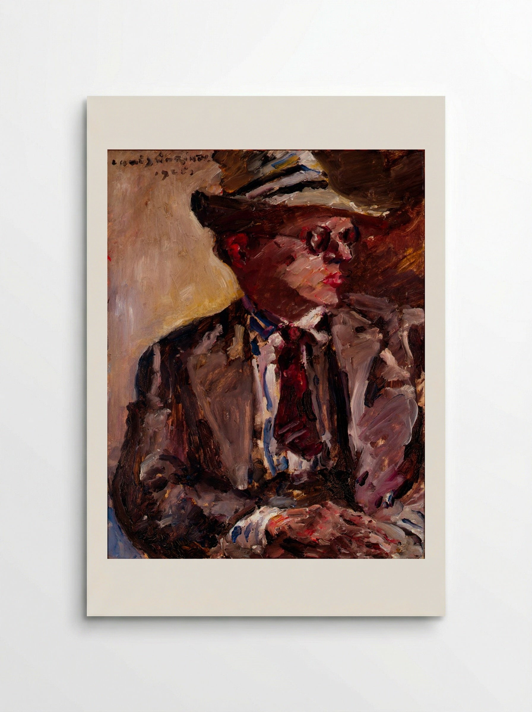 Thomas Corinth with Straw Hat - Lovis Corinth - Poster