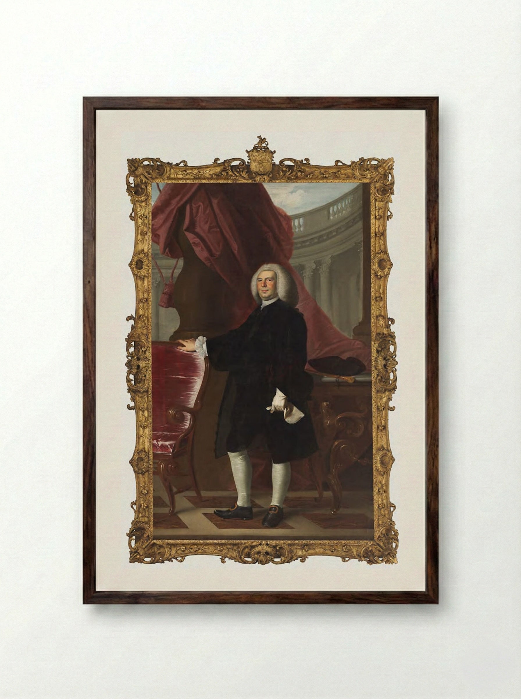 Thomas Hancock - John Singleton Copley - Framed Print Dark Wood