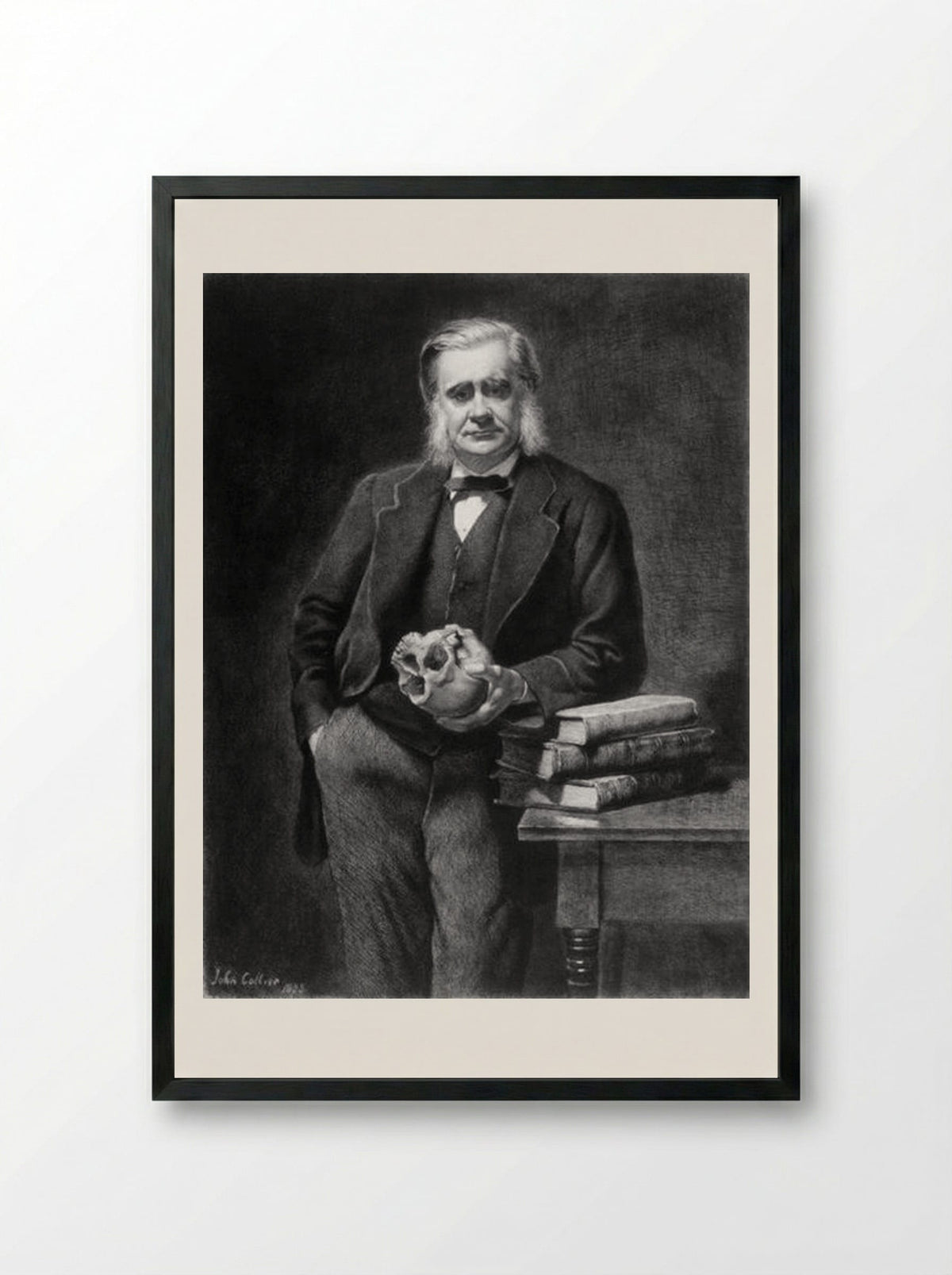Thomas Henry Huxley - John Collier - Framed Print Black