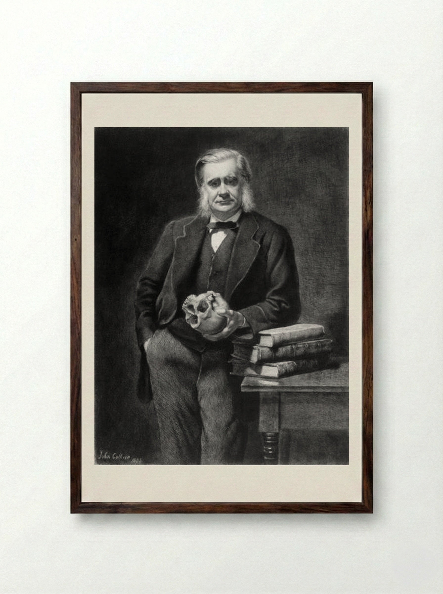 Thomas Henry Huxley - John Collier - Framed Print Dark Wood