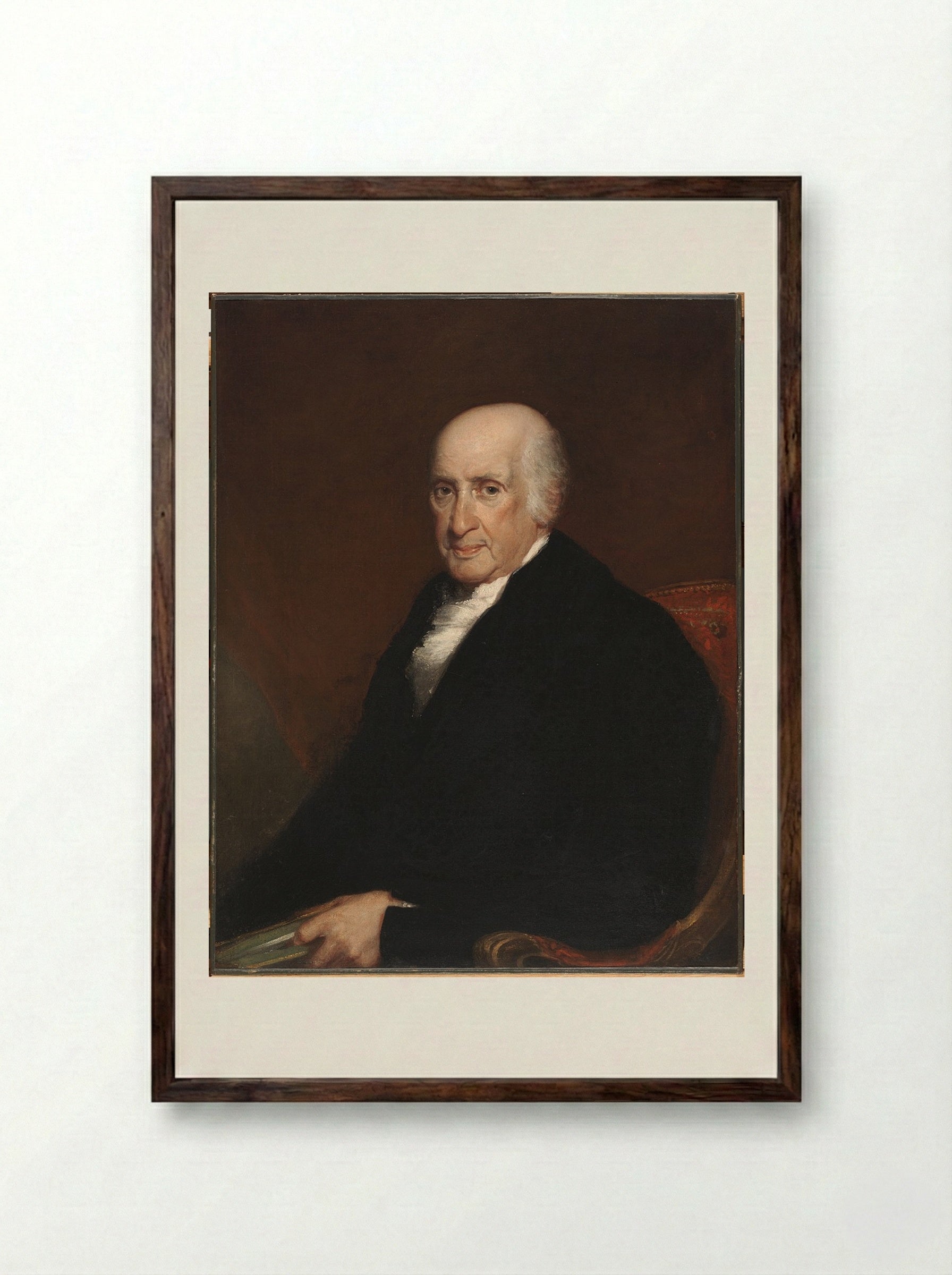 Thomas Palmer (1743-1820) - Gilbert Stuart Newton - Framed Print Dark Wood