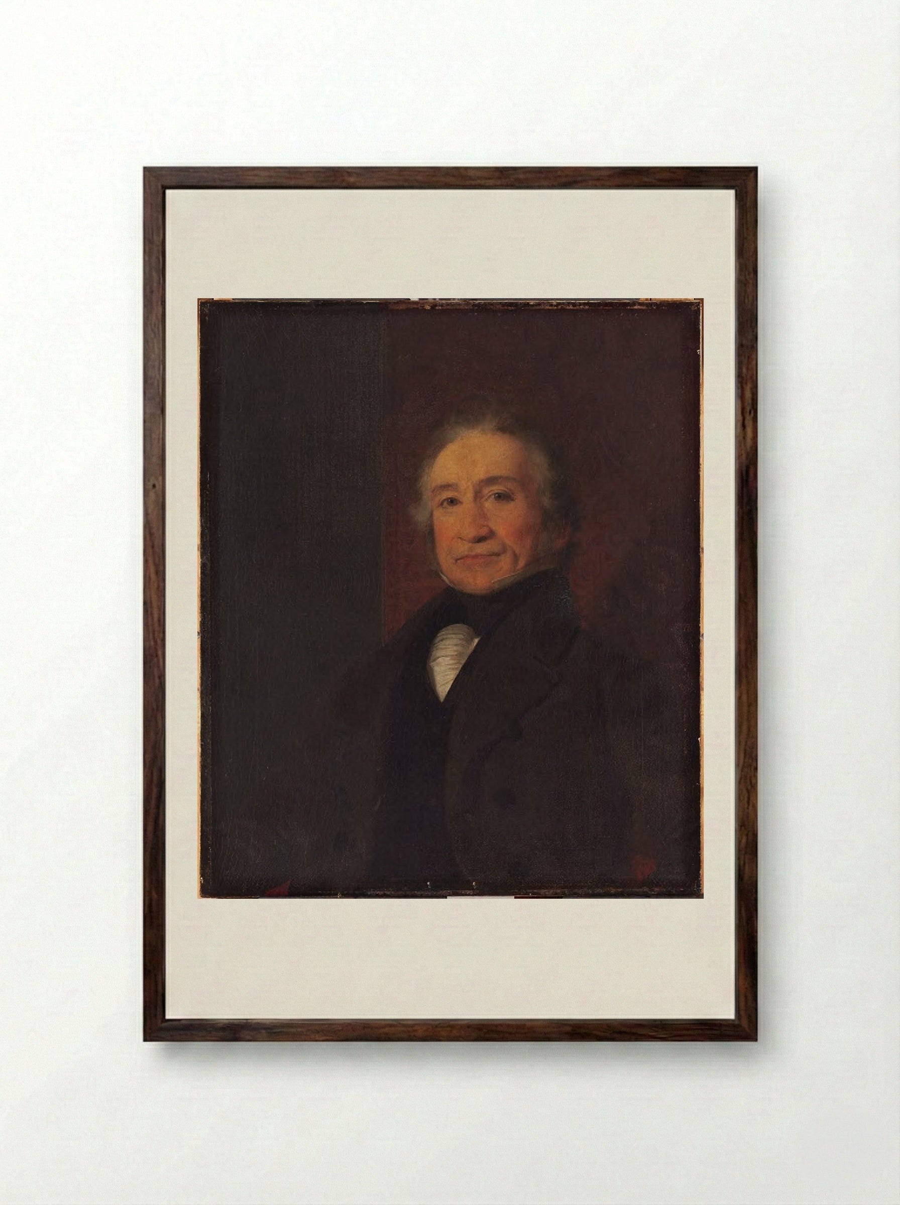 Thomas Wren Ward - William Page - Framed Print Dark Wood