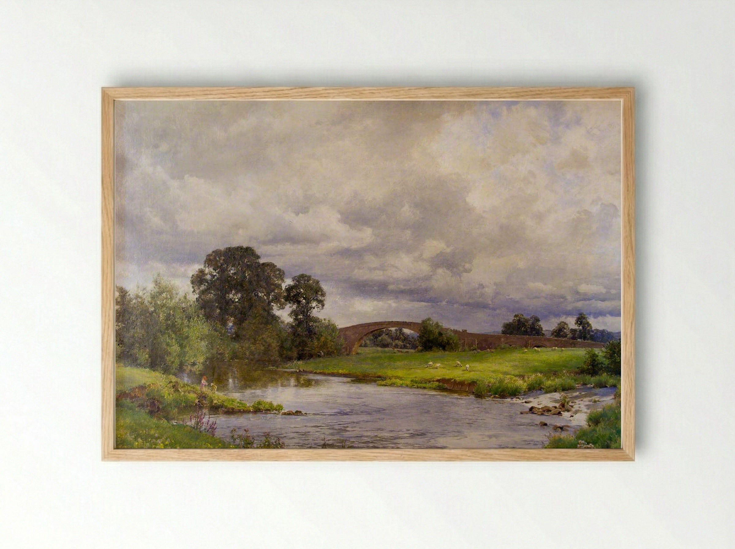 Thorverton Bridge - Alfred Parsons - Framed Print Wood