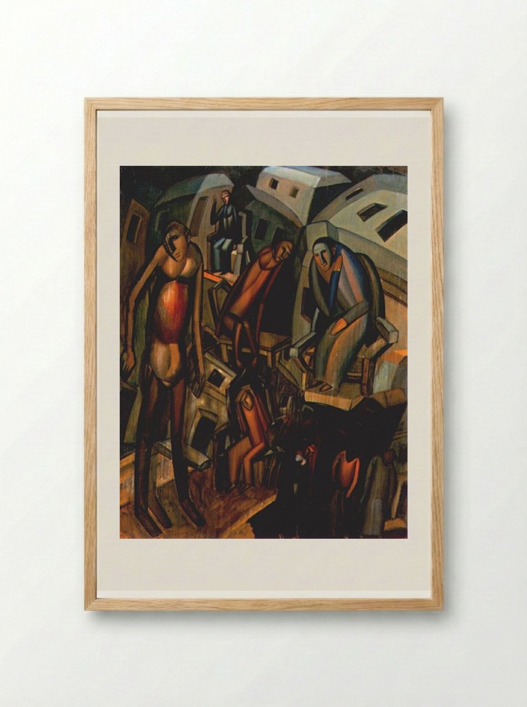 Those Who Have Nothing to Lose - Pavel Filonov - Framed Print Wood