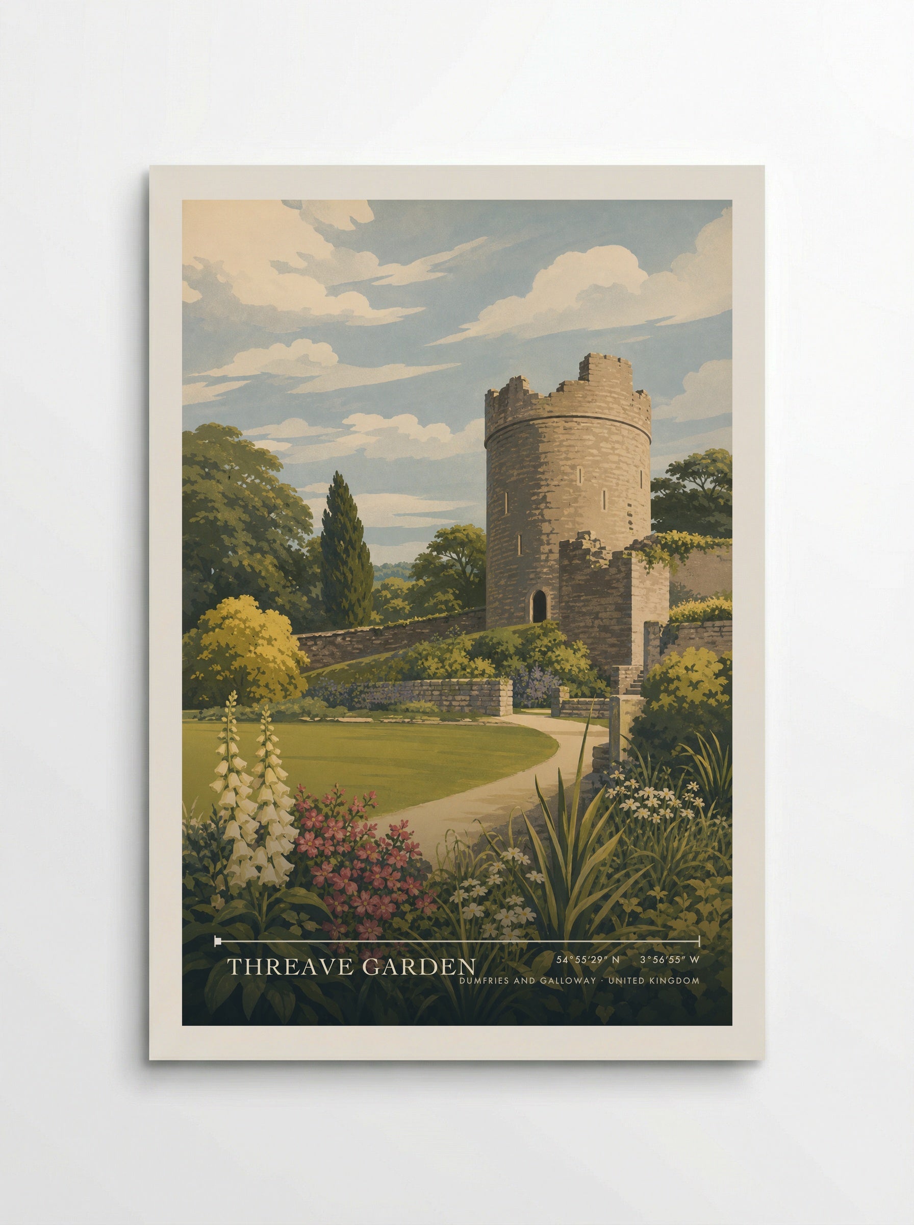 Threave Garden Dumfries and Galloway United Kingdom Travel Poster - Poster