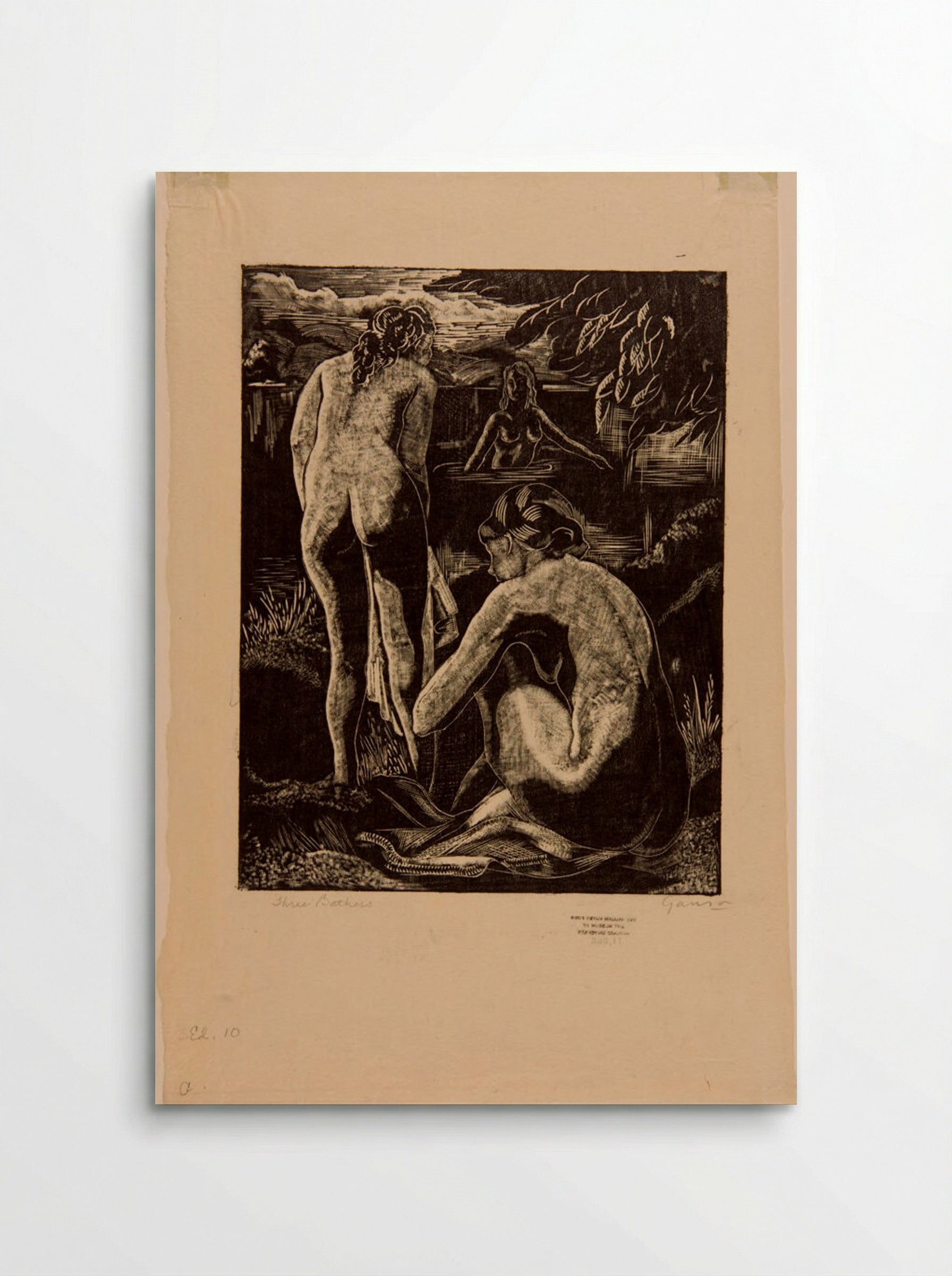 Three Bathers - Emil Ganso - Poster