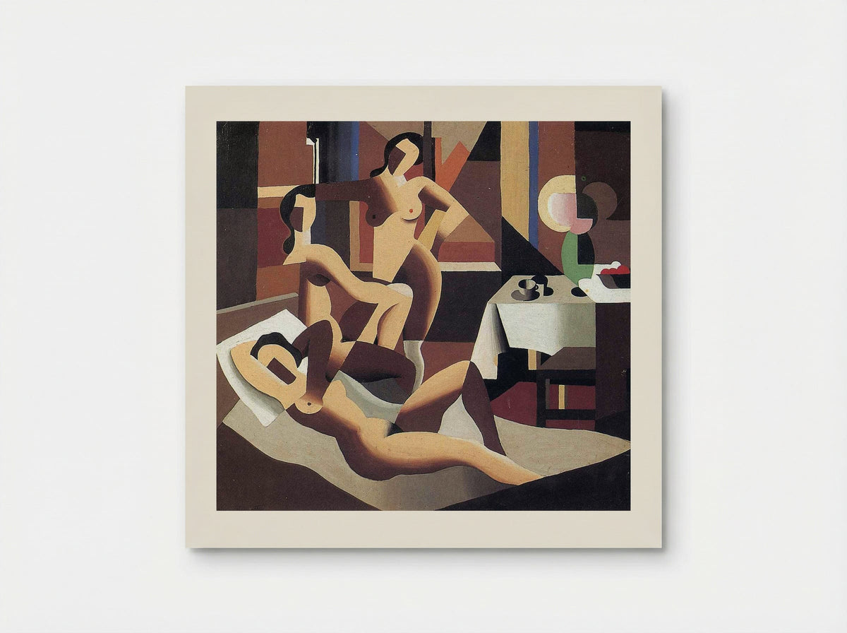 Three Nudes in an Interior - Rene Magritte - Poster