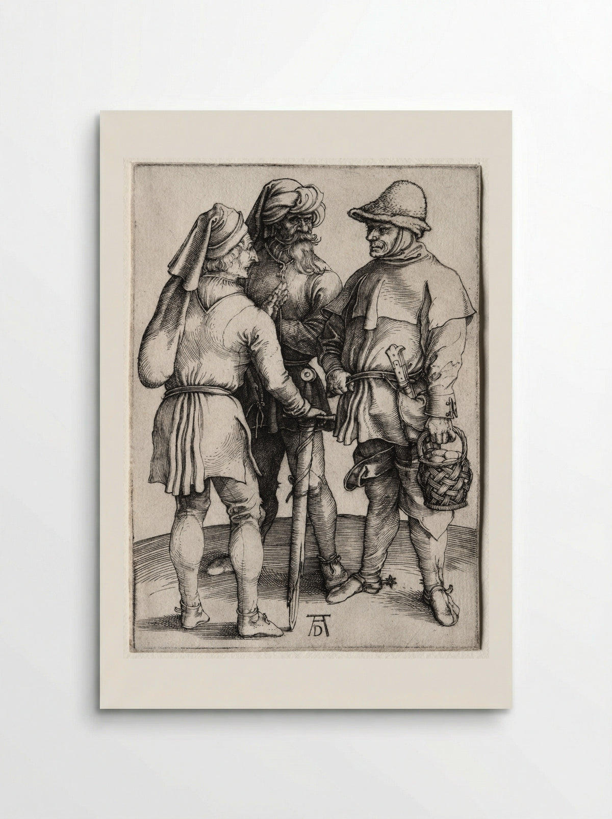 Three Peasants in Conversation - Albrecht Dürer - Poster