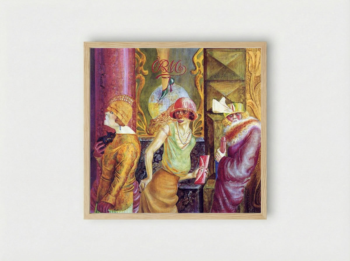 Three Prostitutes on the Street - Otto Dix - Framed Print Wood