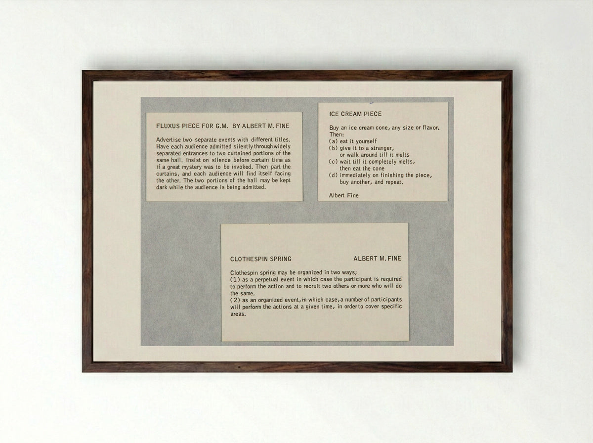 Three Scores - Albert M. Fine - Framed Print Dark Wood