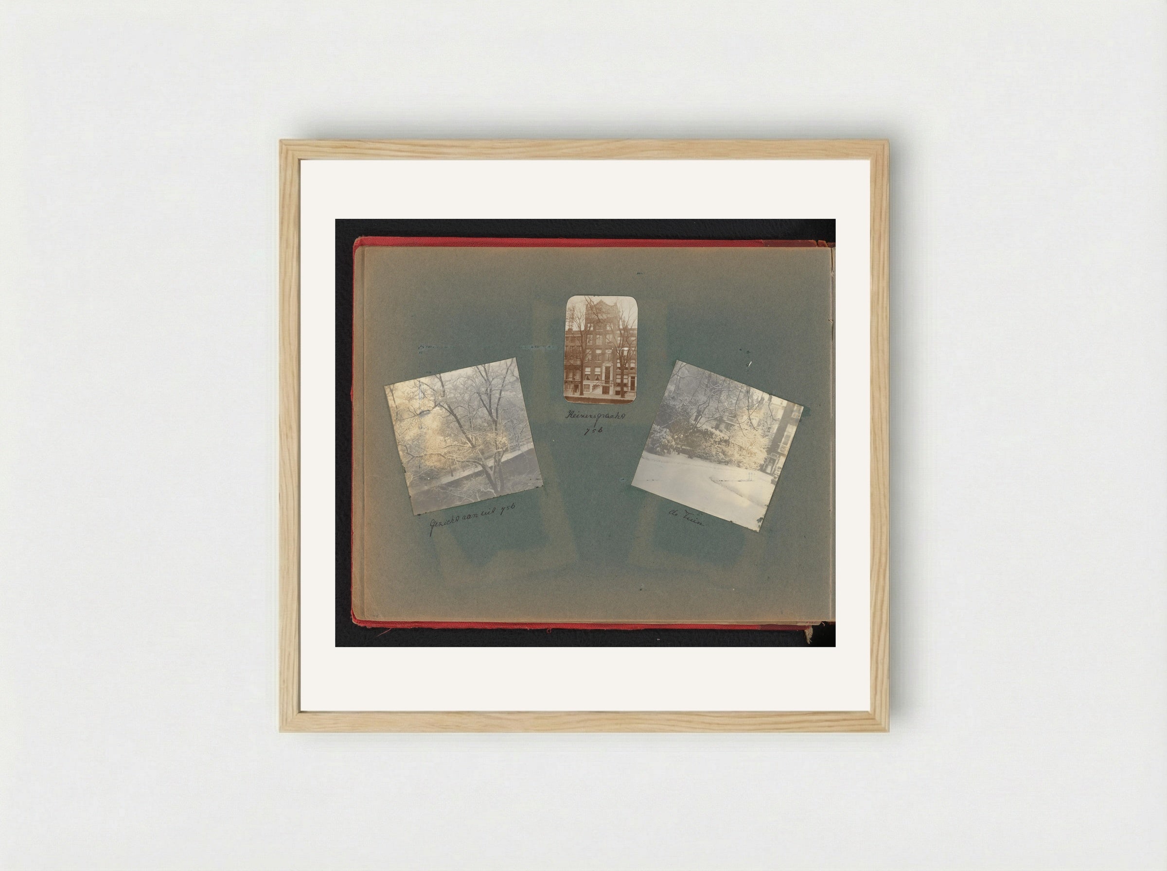 Three Views of the Family Home at Keizersgracht 756 - Charlotte Alida Boelen-Matthes - Framed Print Wood