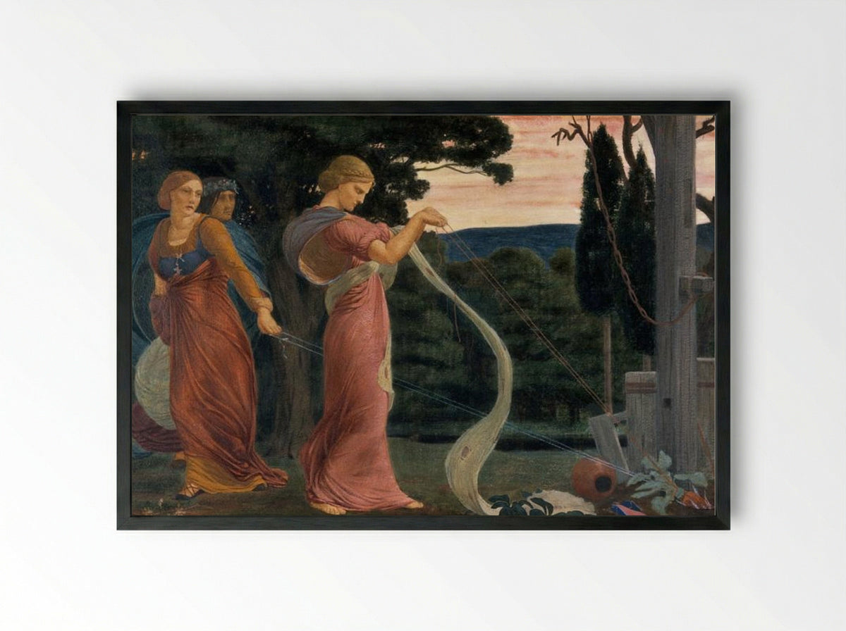 Three Women Plucking Mandrakes - Robert Bateman - Framed Print Black