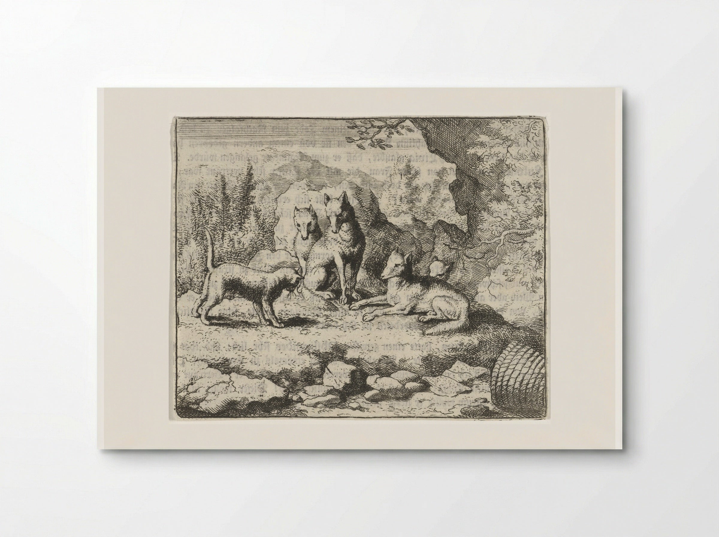 Tibert the Cat Summons Reynard the Fox - Allaert van Everdingen - Poster