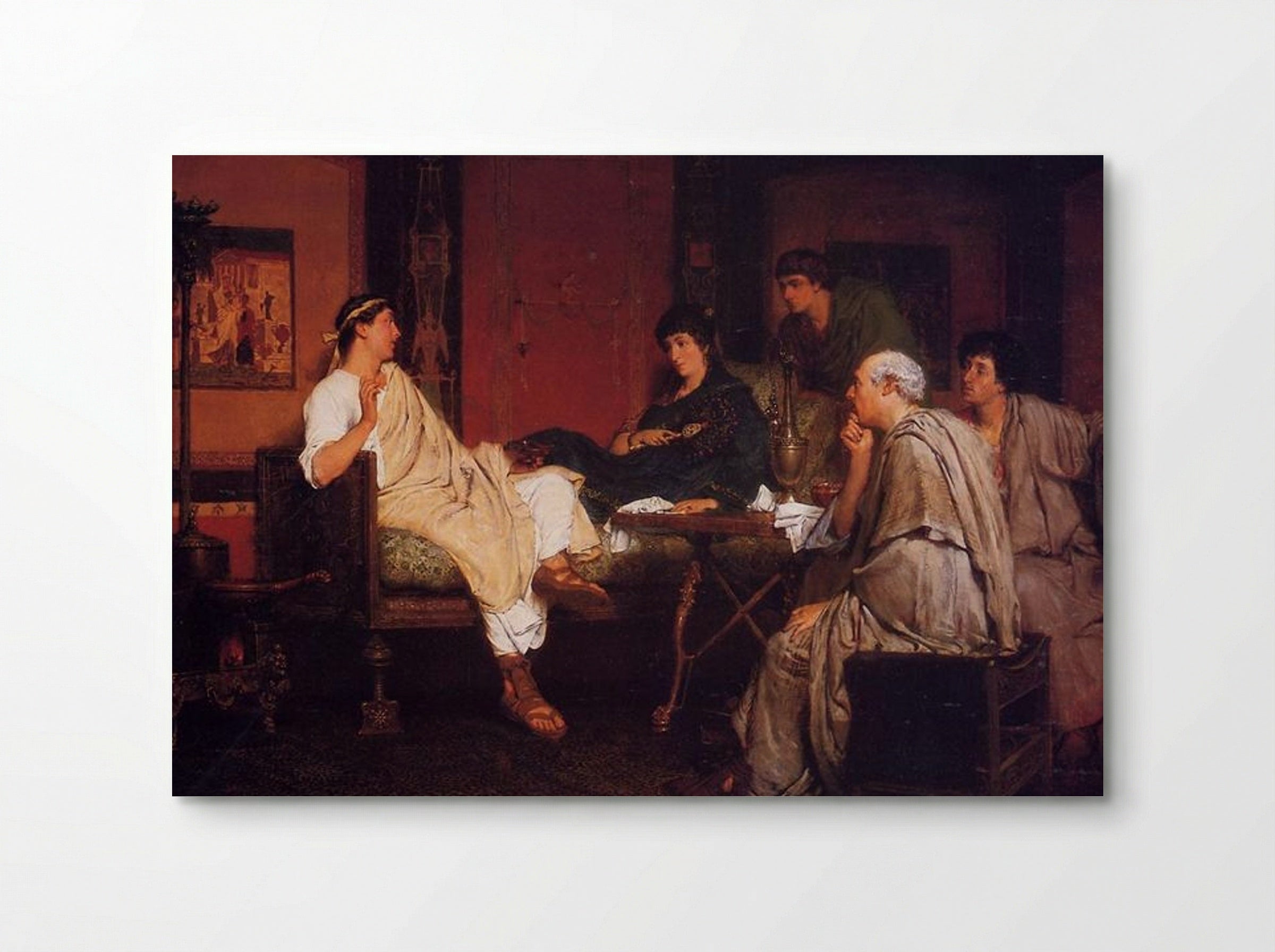 Tibullus at Delia's - Sir Lawrence Alma-Tadema - Poster