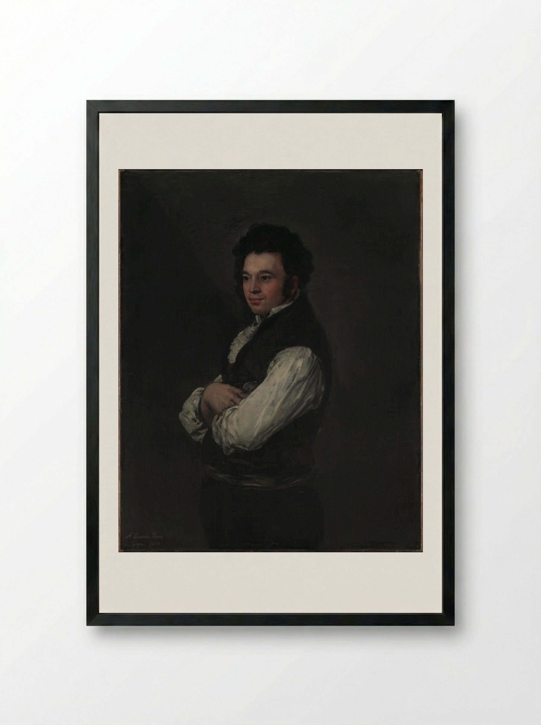 Tiburcio Pérez y Cuervo - Francisco de Goya y Lucientes - Framed Print Black