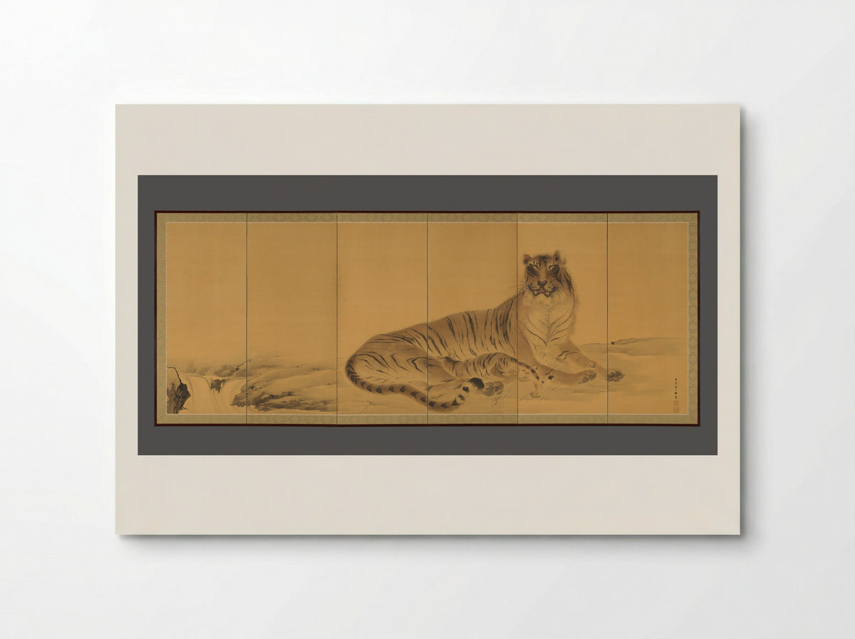 Tiger, Tigress and Cub - Kishi Chikudō - Poster