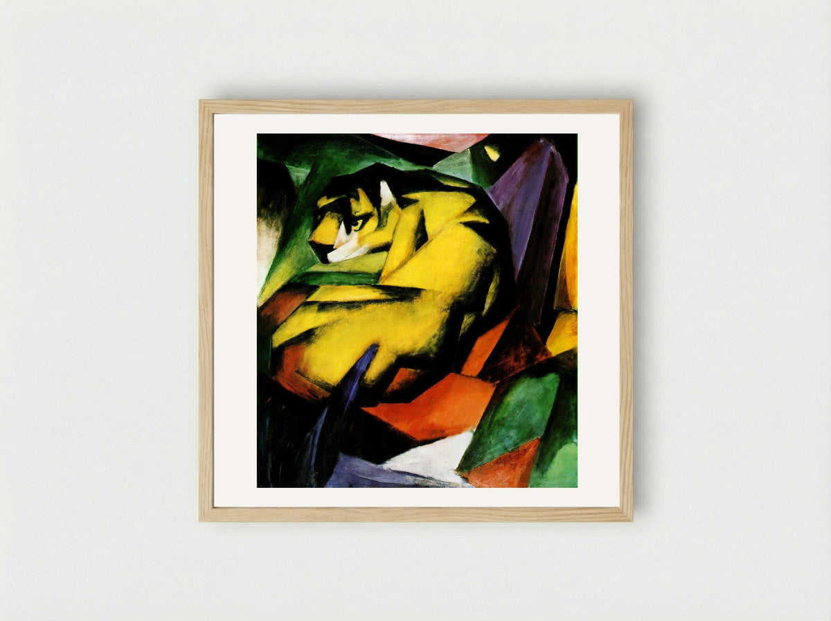 Tiger - Franz Marc - Framed Print Wood