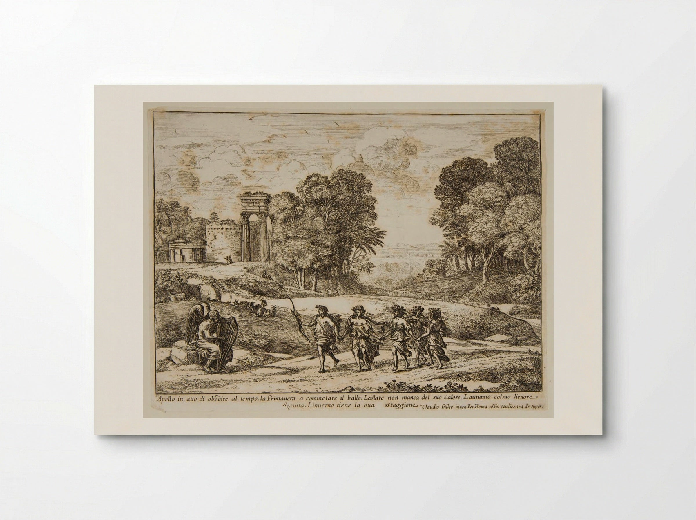 Time, Apollo, and the Seasons - Claude Lorrain - Poster