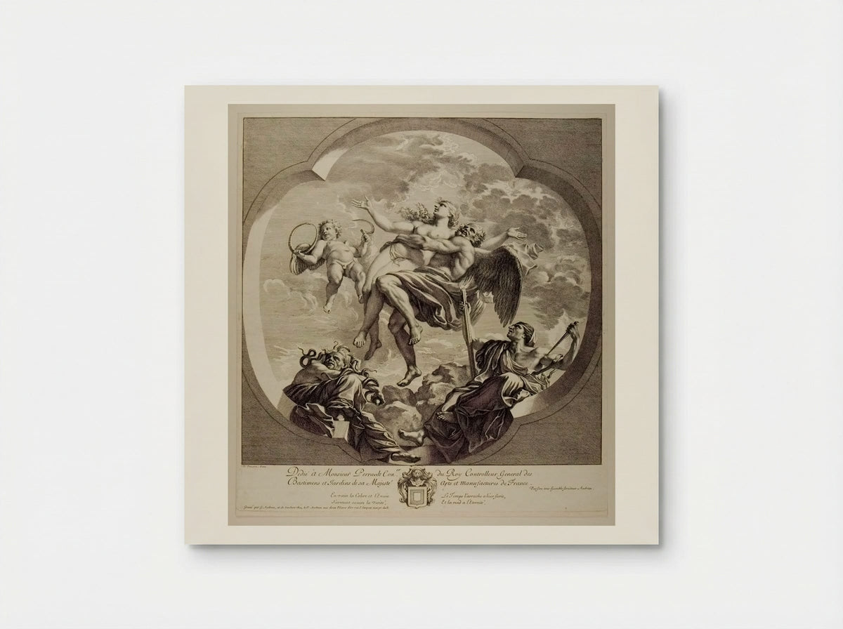 Time Bearing Truth above the Reach of Envy and Slander - Gérard Audran - Poster